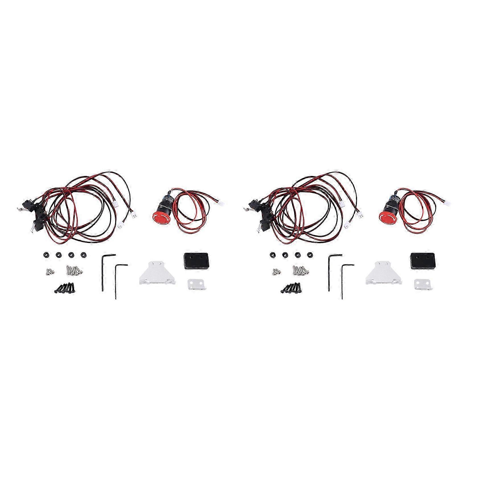 2X 2 Pin Limit Switch Emergency Stop Switch Part CNC Engraving Machine Accessories for 3018 PRO /30