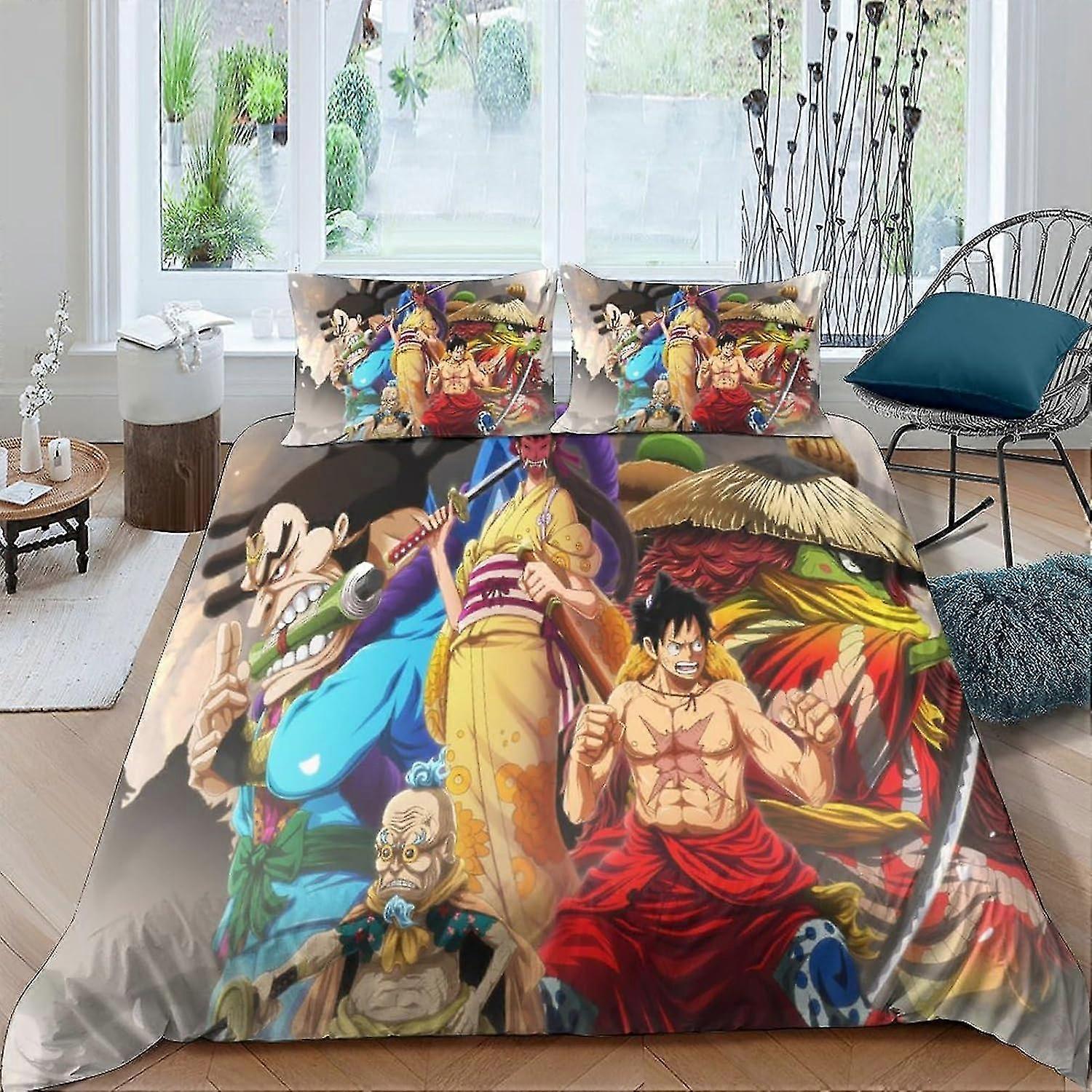 3D Printed One Piece Duvet Cover Set for Certain Brand, Hidden Zipper Microfiber Soft Comforter Cover, 3 Pcs Bedding Set Quilt Cover Double