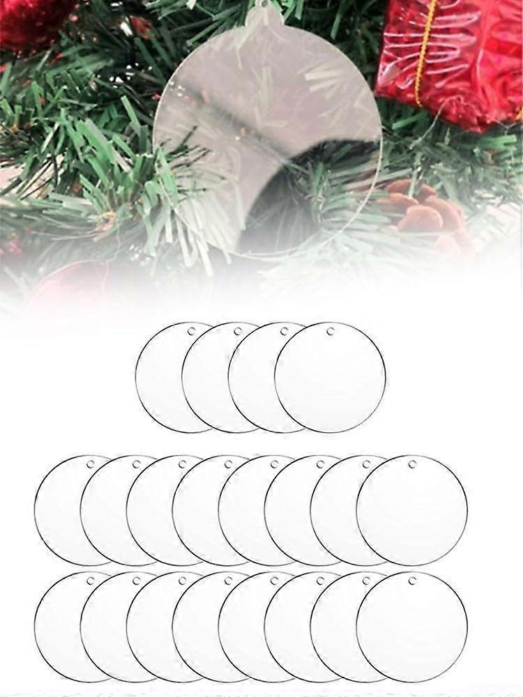 Crafters Delight Clear Acrylic Round Plates for Seasonal Projects and Personalization (Pack of 20)'