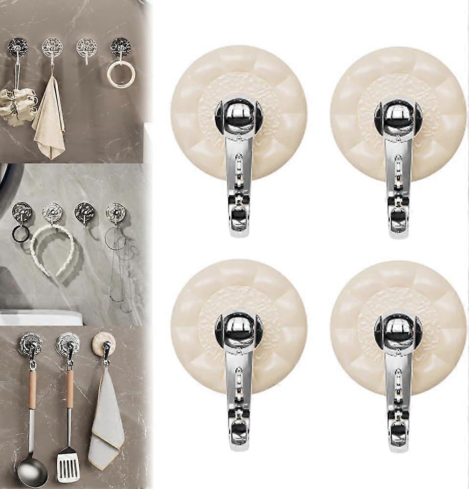 Retro suction cup with wave pattern, kitchen hooks, waterproof towel hooks
