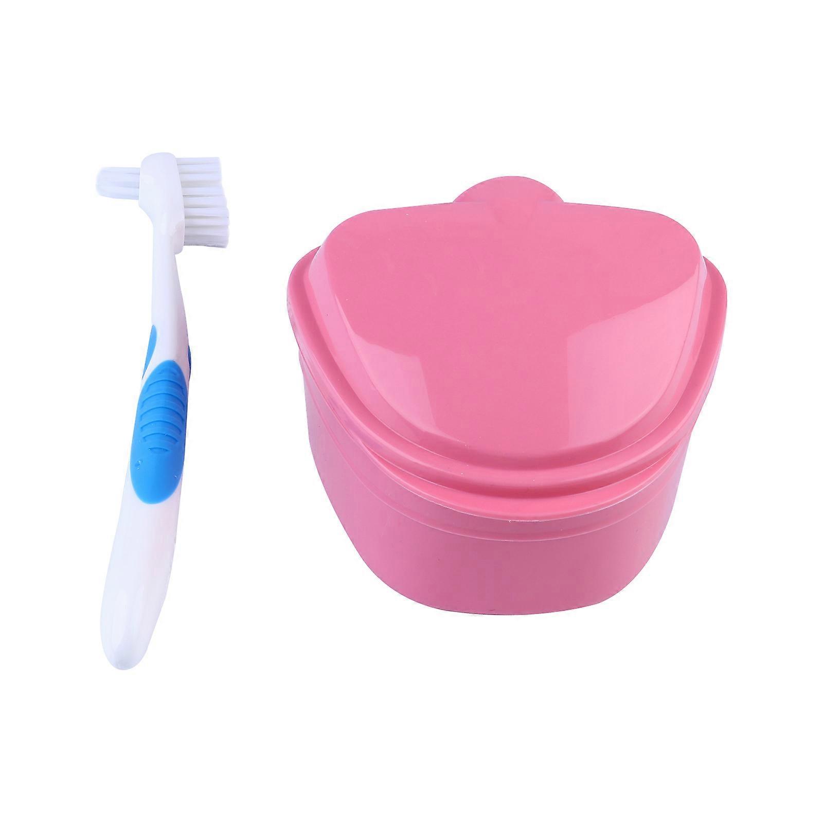 Retainer Holder Mouth Retainer Soaking Box Camping Plastic 3.14X2.95X3.54in 1Set
