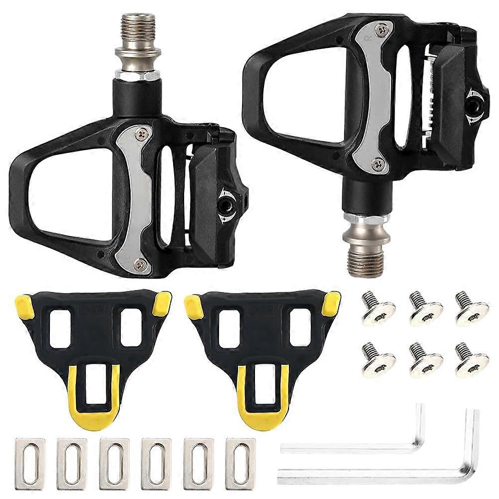 SelfLocking Pedals Made of Aluminium Alloy with Studs, Compatible with SPD SL