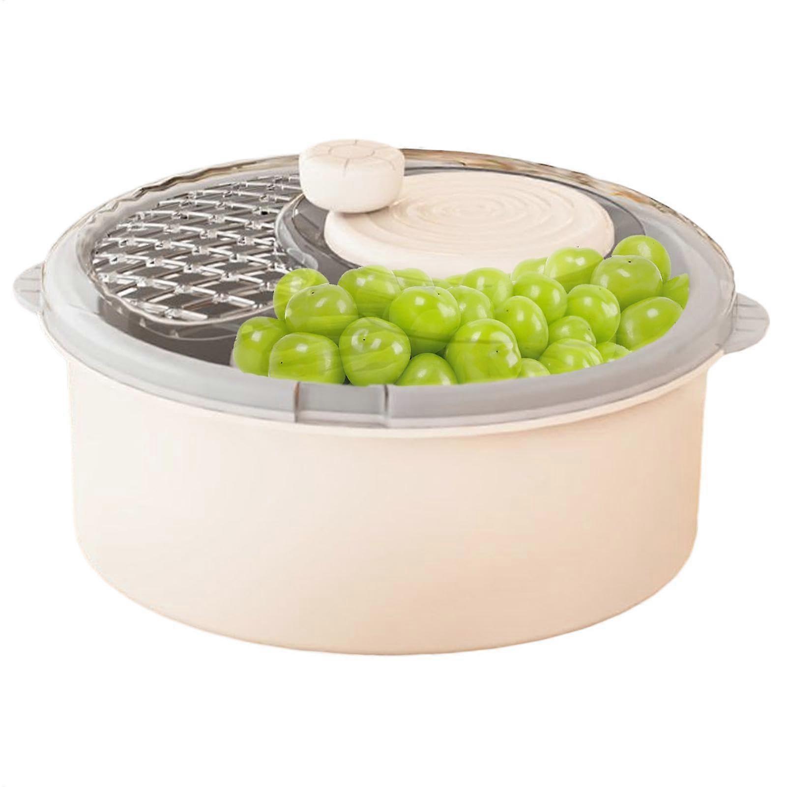 Fruit and Vegetable Washing Machine Spinner, Manual or Electric, Efficient Kitchen Cleaning Tool with Handle, Durable Design