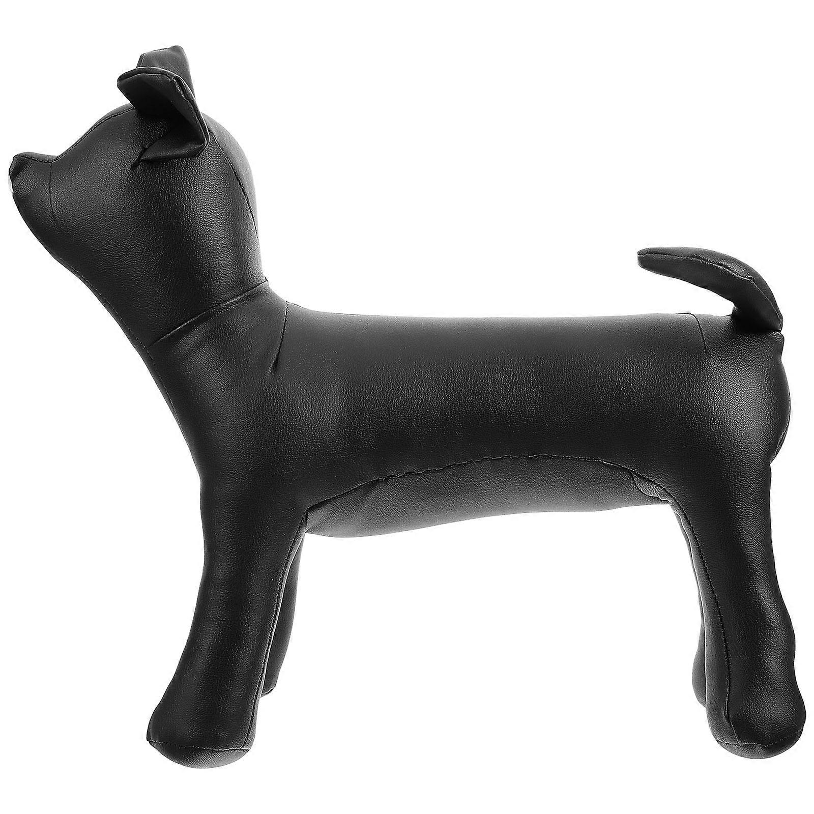 PU Dog Mannequin – Flexible Standing Pet Sculpture for Clothing Display at Exhibitions and Counters