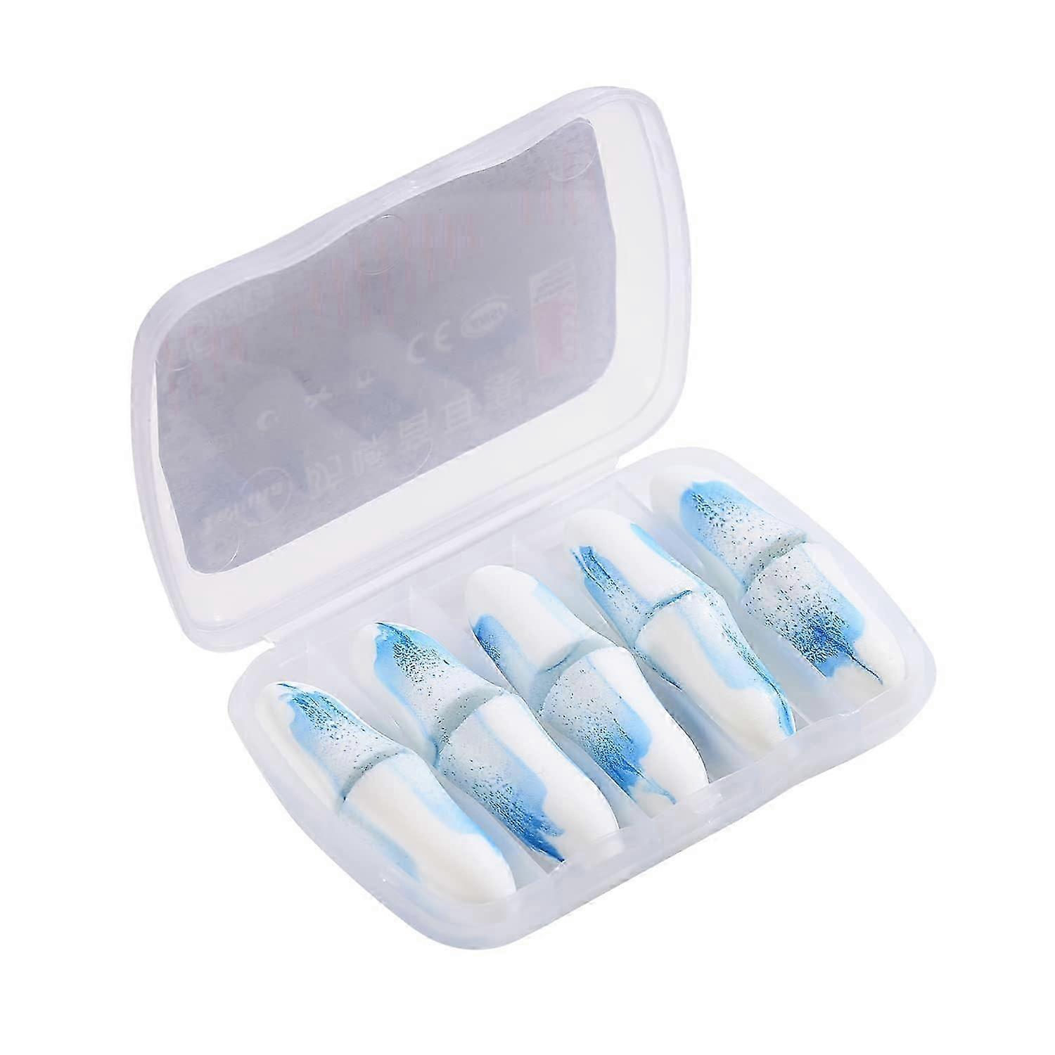 Öronproppar för att sova, 5 par hörselskydd, skum öronproppar, bullerskydd öronproppar för höga ljud, snarkning, inlärning, konserter