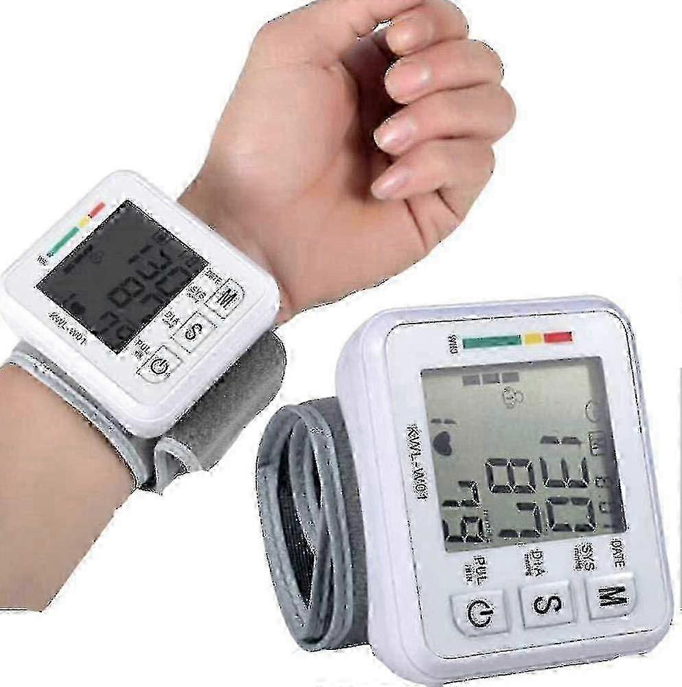 Automatic Blood Pressure Monitor With Portable Case Irregular Heartbeat Bp And A)