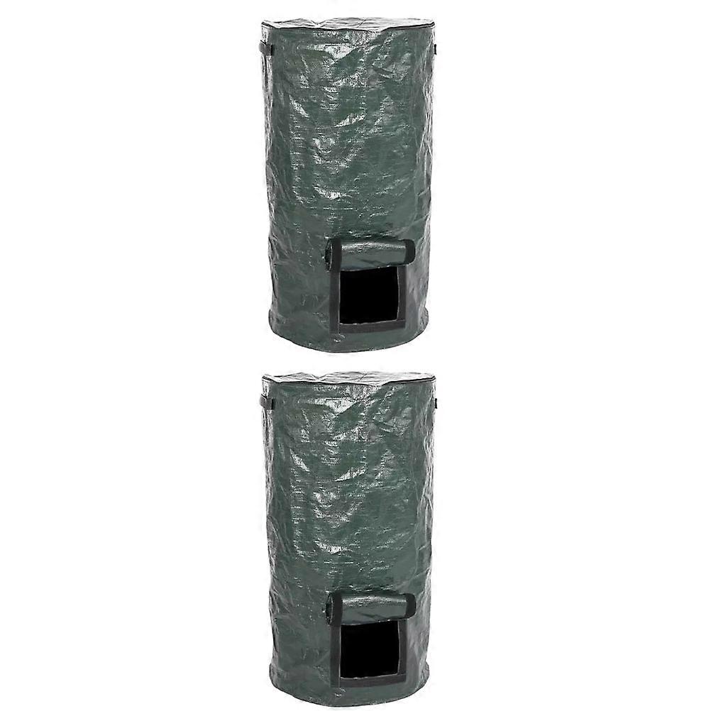 Fallen Leaves Collection Bags Durable Garden Waste Storage for Lawn Cleanup Debris Household Use