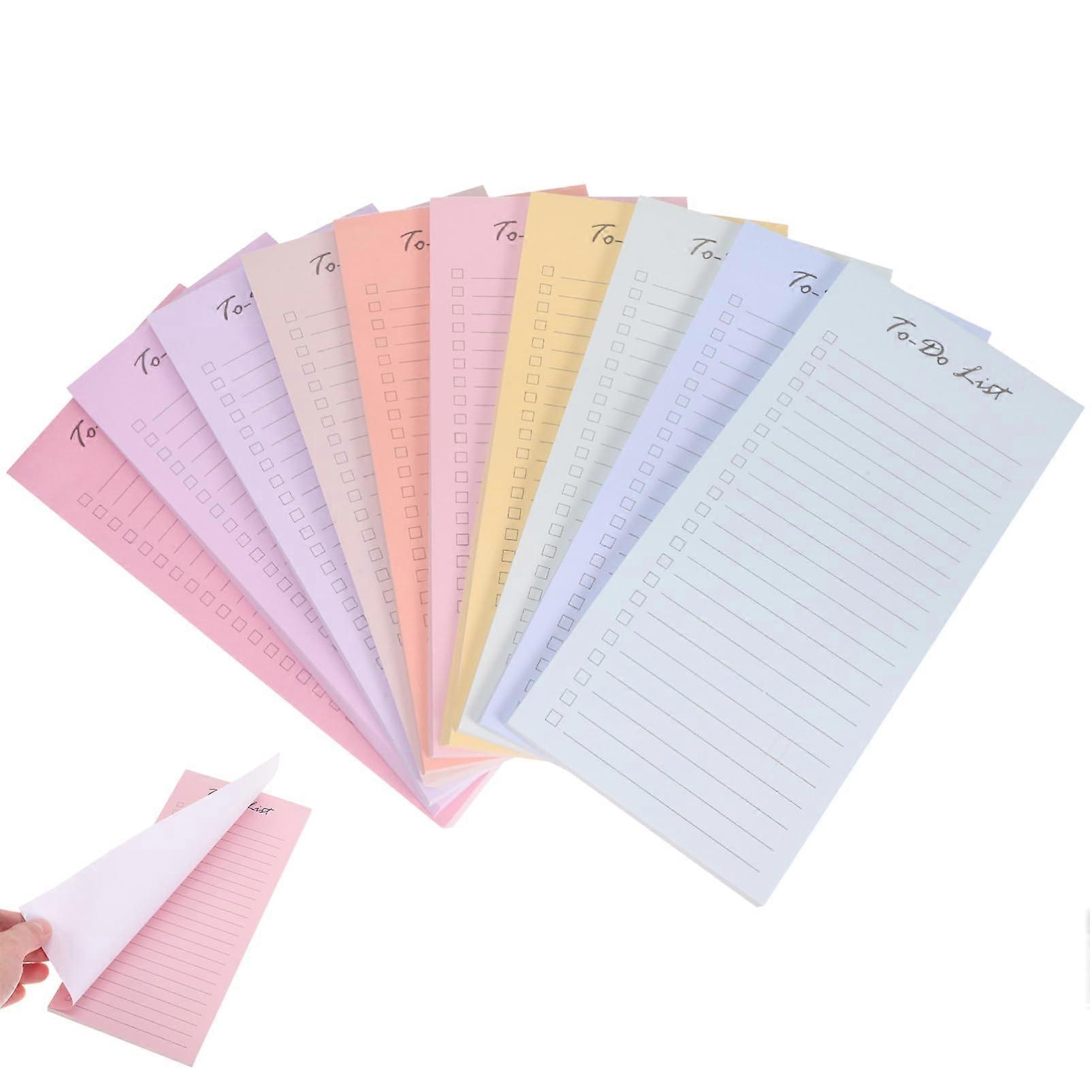 Agenda Planner Sticky Schedule Notebook 10 Pads Daily Plan Notepad Reminder Notepad For