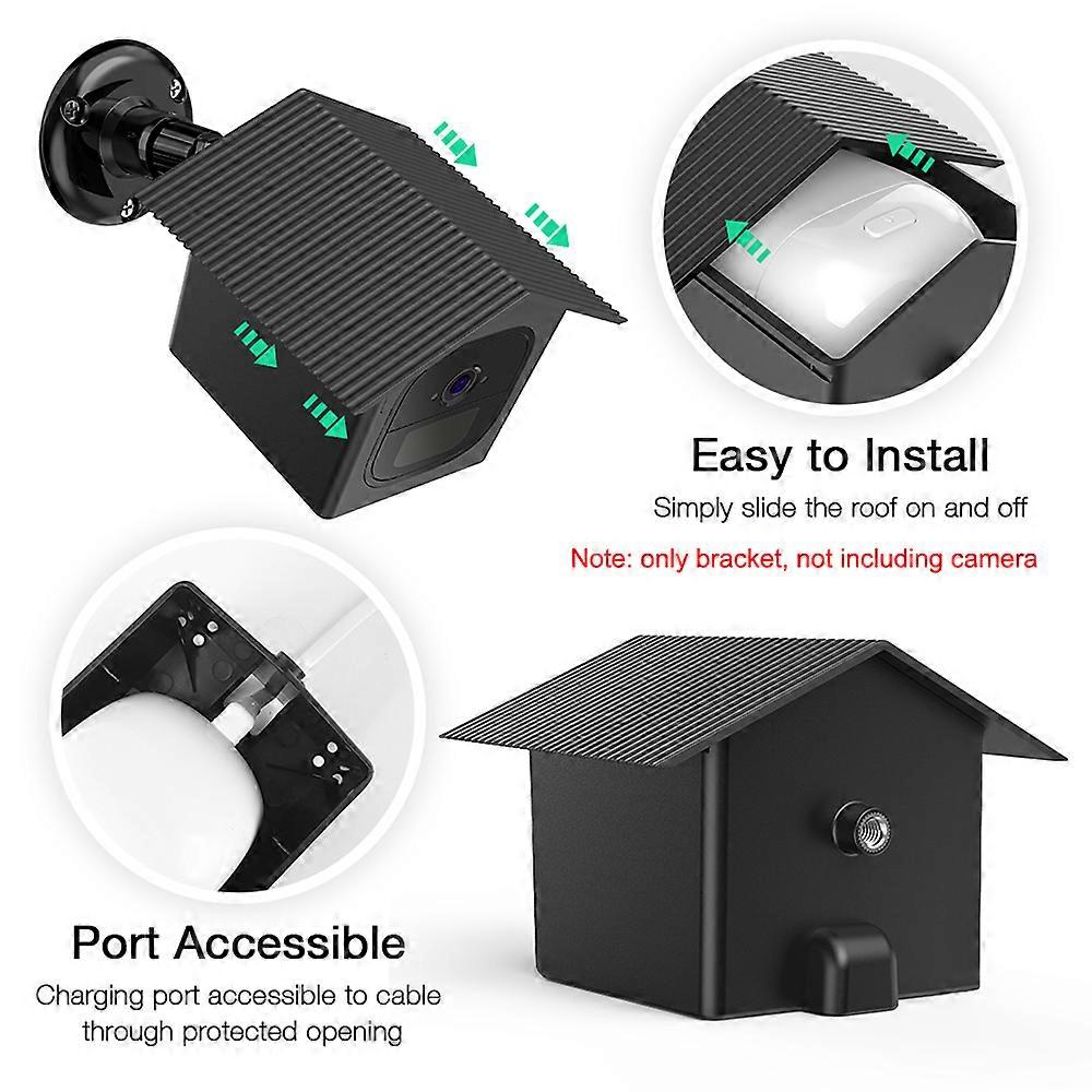 for ARLO GO Camera Case Wall Mount Adjustable Protective Cover with Plastic Bracket Indoor and Outdoor Use Waterproof Wireless