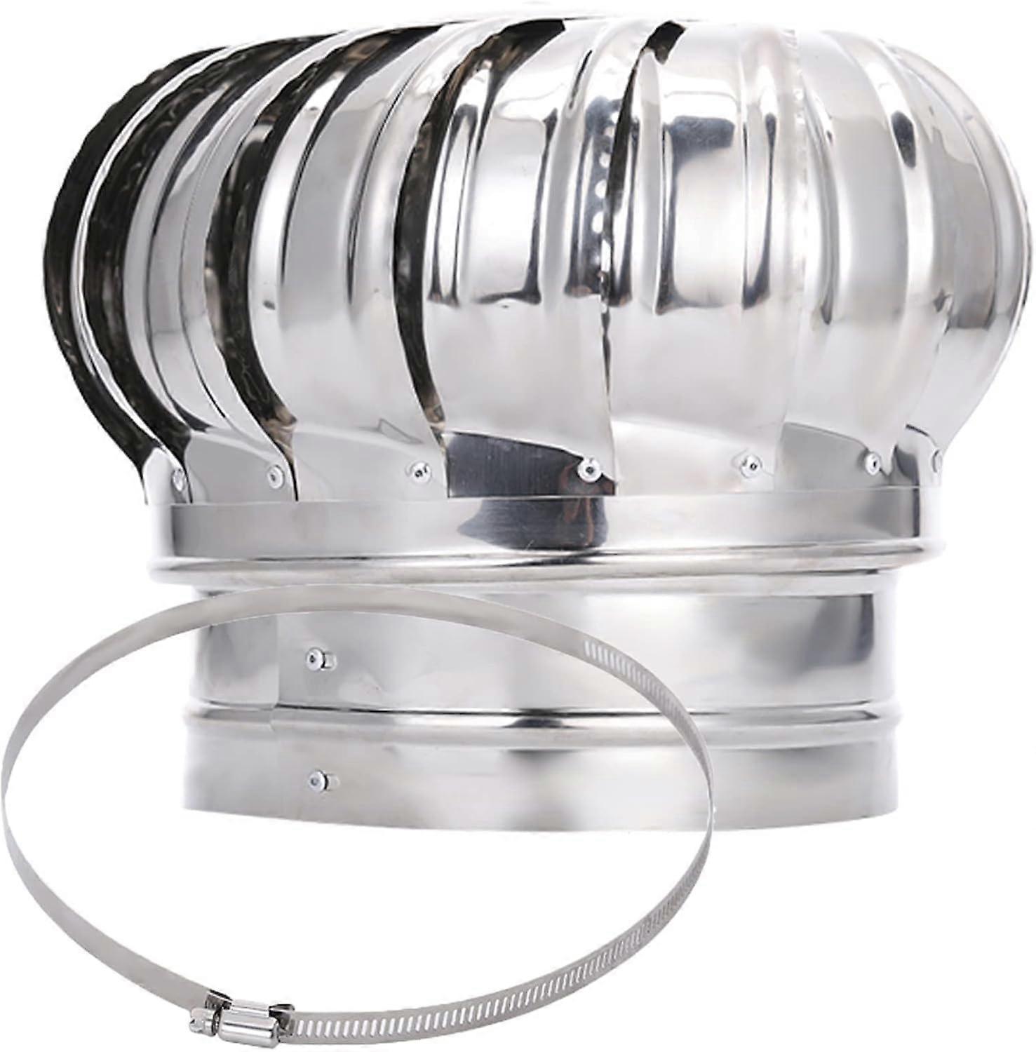 Rotatable Chimney Cap, 304 Stainless Steel, 250 mm, Ventilation Slots, Weatherproof, Rain and Snow Protection