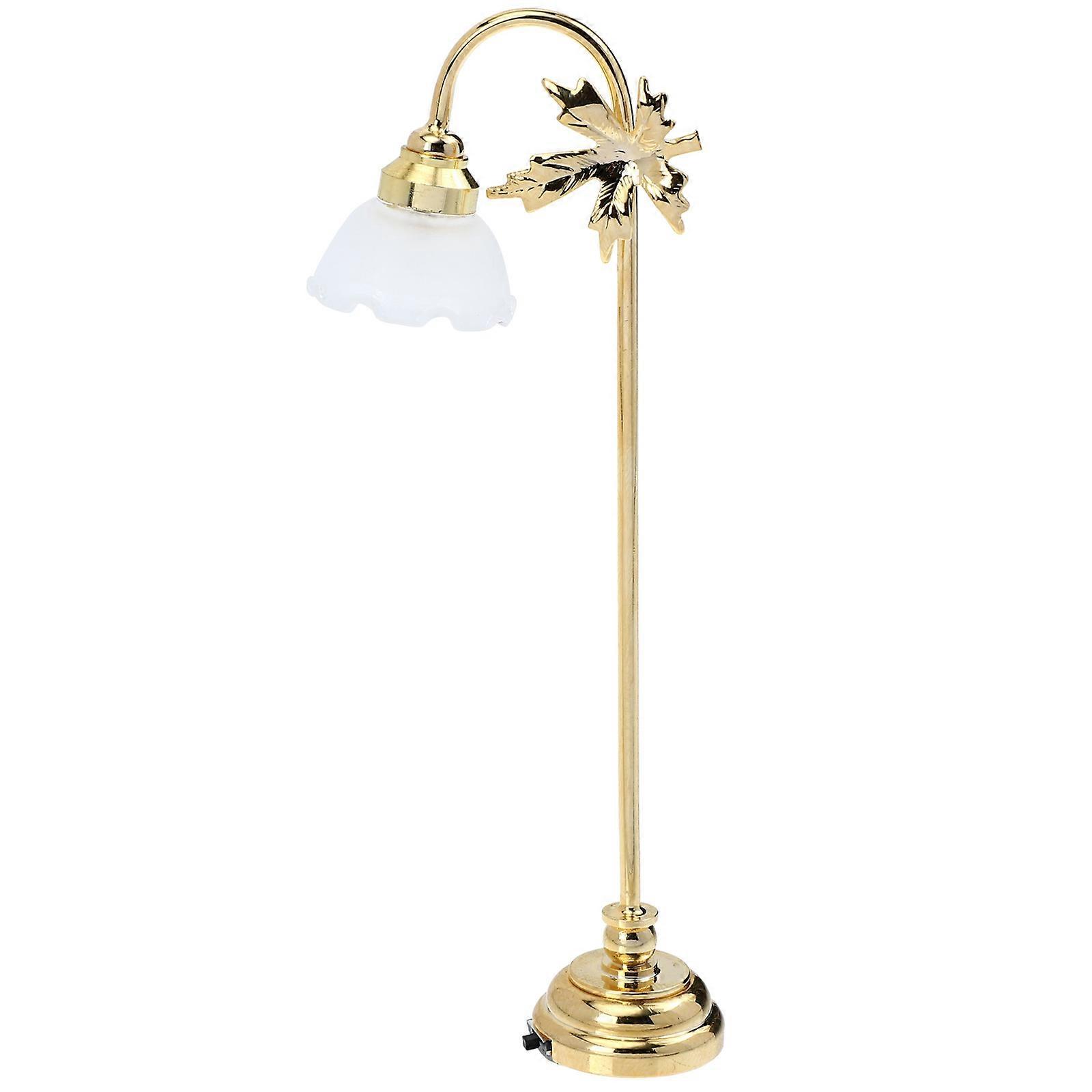 Mini House Kit Mini LED Floor Lamp Simulation Lamp Decor For Interior Display White 1Pcs