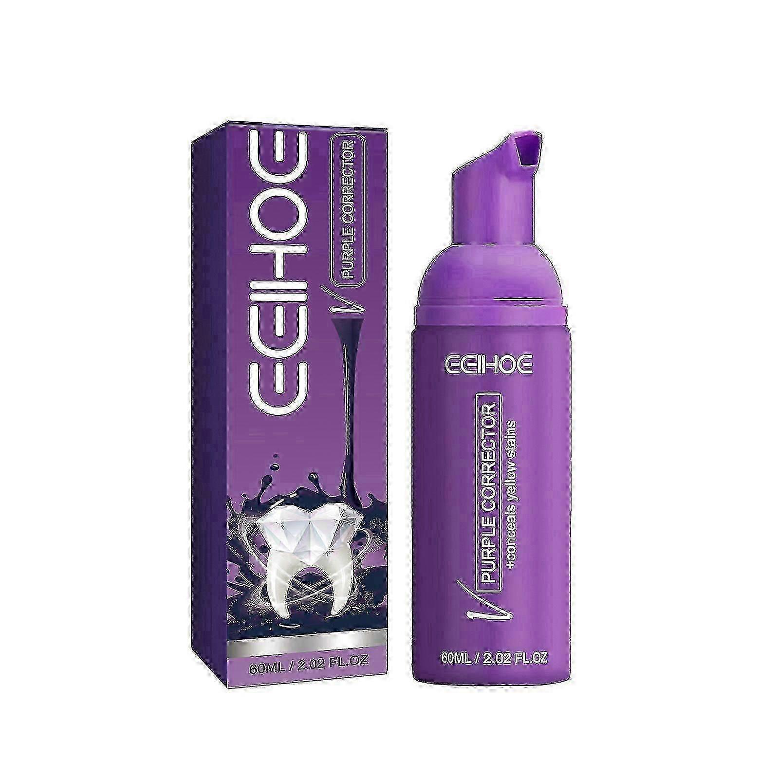 Eelhoe Purple Tooth Cleaning Mousse 深层清洁牙齿污渍 牙齿黄色护理 口腔保健