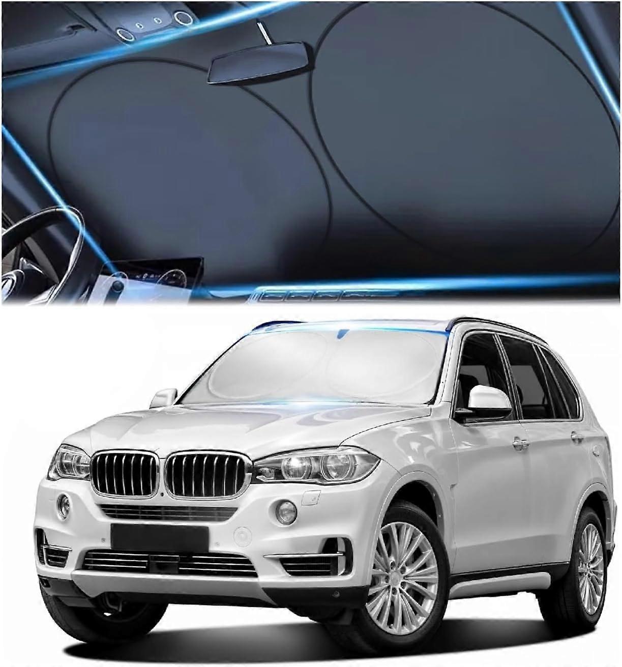 Windshield Sun Shade Reflective Sunshade for Car Windshield Blocks 99% UV Rays & Keeps Vehicle Cool