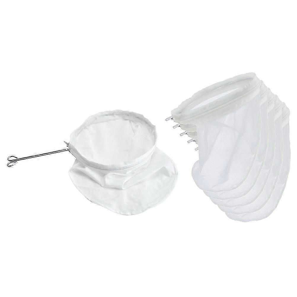 1 ensemble de sac filtrant en tissu de thé au lait de café avec poignée en acier inoxydable