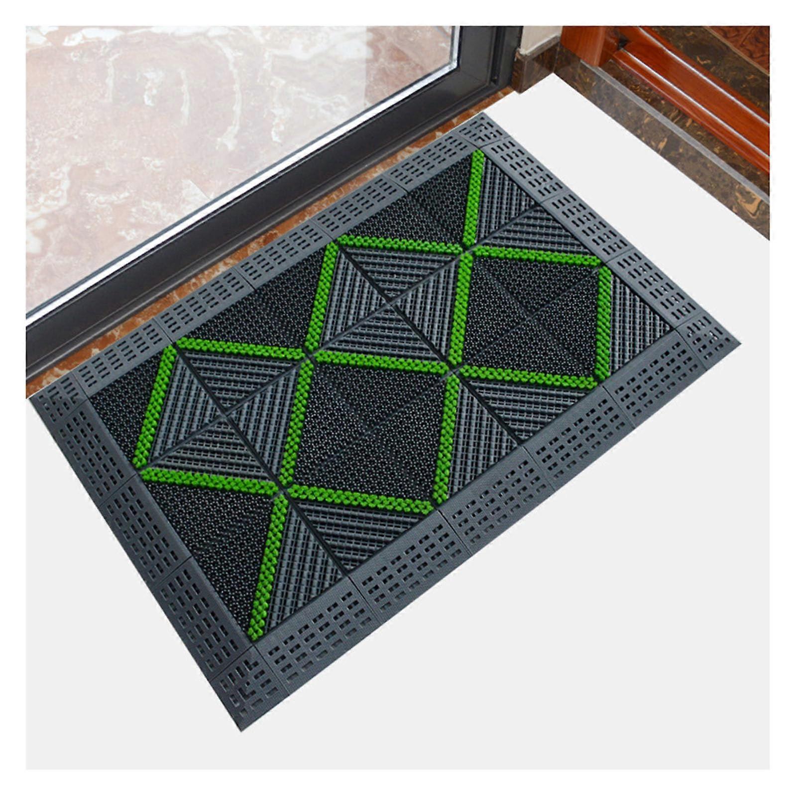 Outdoor floor mats, nonslip floor tiles, garage floor tiles, interlocking floor tiles, square floor tiles, waterproof floor tiles, 1 Brush 75x150cm.