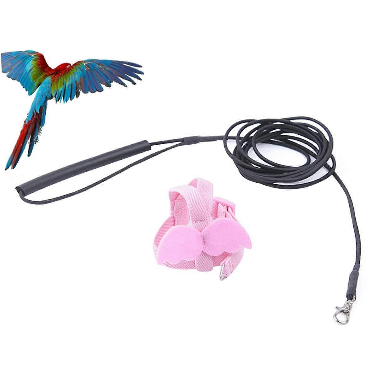 Parrot Bird 2-Meter Elastic Tug Line For Budgerigar Training Flight