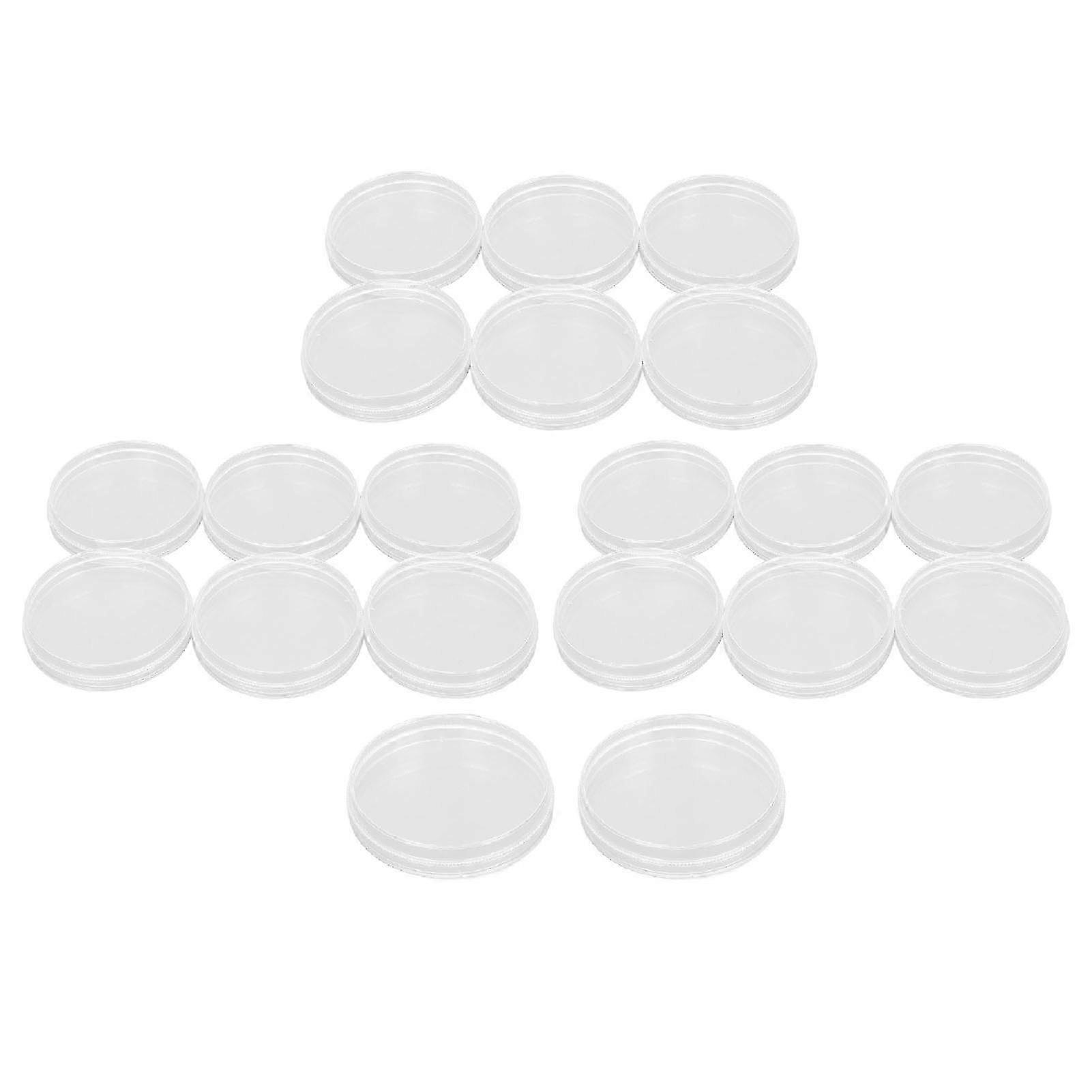 20db steril műanyag Petri-csésze fedéllel 90 mm átmérőjű 15 mm mély növényi vetőmag-termesztés elemzéséhez