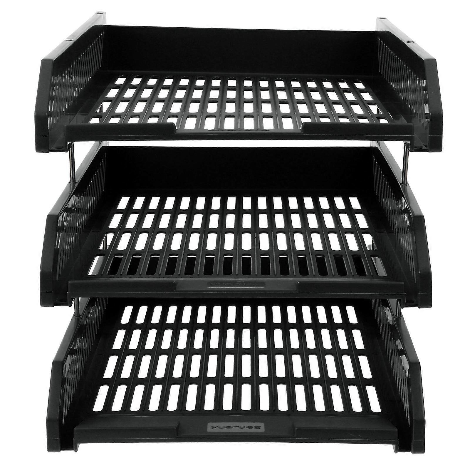 Tier Plastic File Holder for Office Use with PP Material and Modern Design Fits