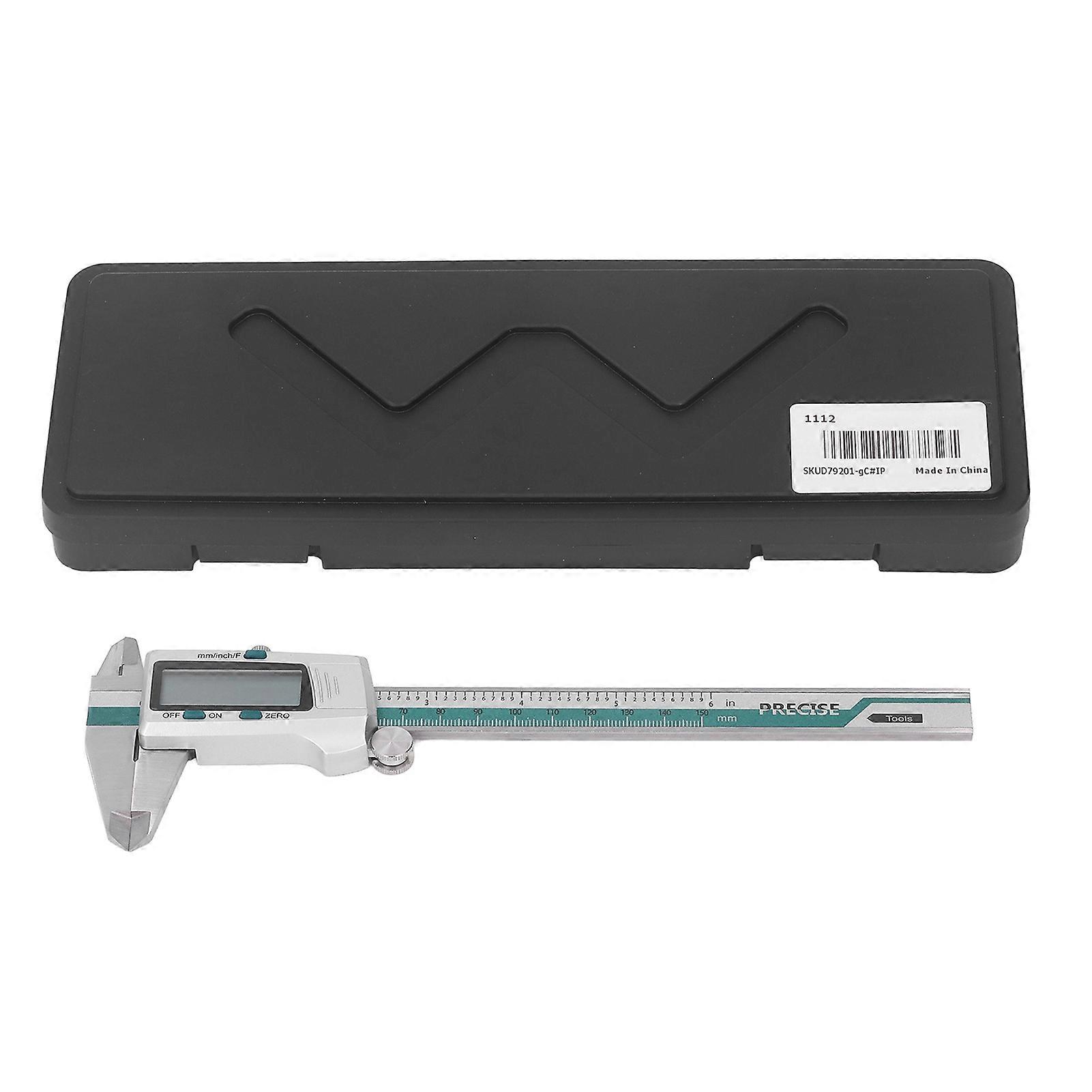 Digital Caliper 0 To 150mm 0 To 6in High Precise LCD Display Stainless Steel Electronic Vernier Caliper Measuring Tool