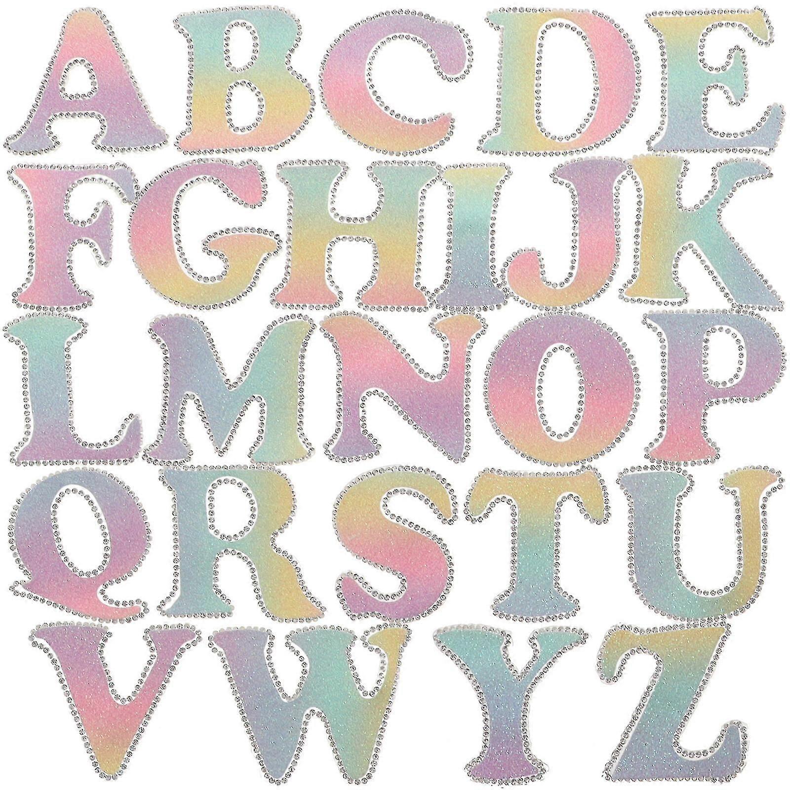 26pcs Letter Patches Ironing On Letter Patches Diy Iron On Letters Clothes Iron On Patches For Diy