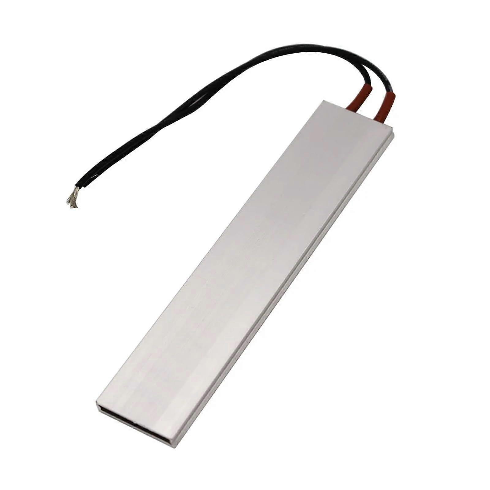PTCThermostatVarmeplade, 2 stk./lot 150x30x5mm 220V Varmetermostat Aluminiumsskal Keramisk varmeplade (220V 70°C 1585W)