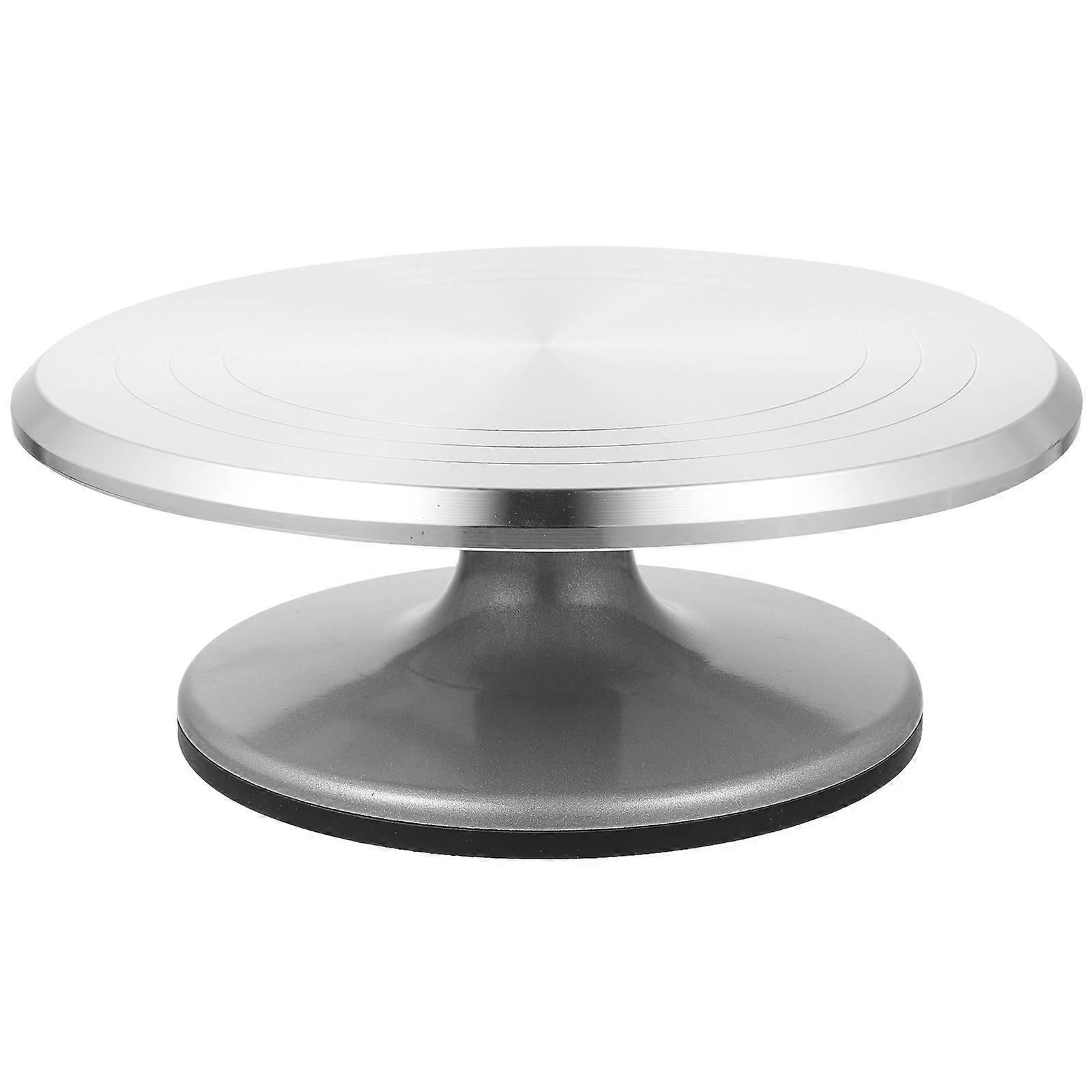 Cake Decorating Turntable Rotating Stand For Bakers Round .6X25.6X9.5CM 1Pcs