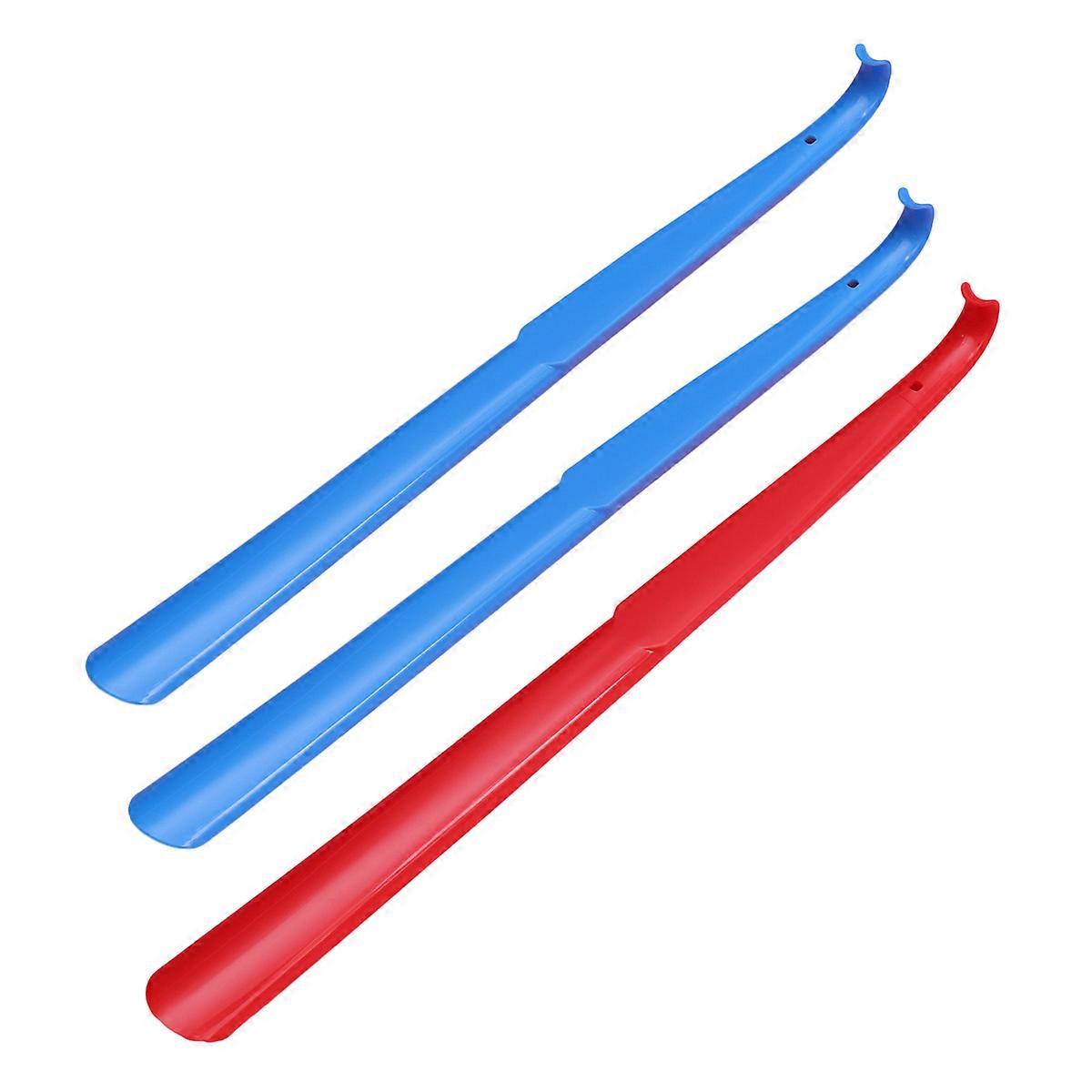 3pcs Simple Shoe Lifter for Men Women 58cm Plastic Shoe Extractor for Home Use Assorted Color