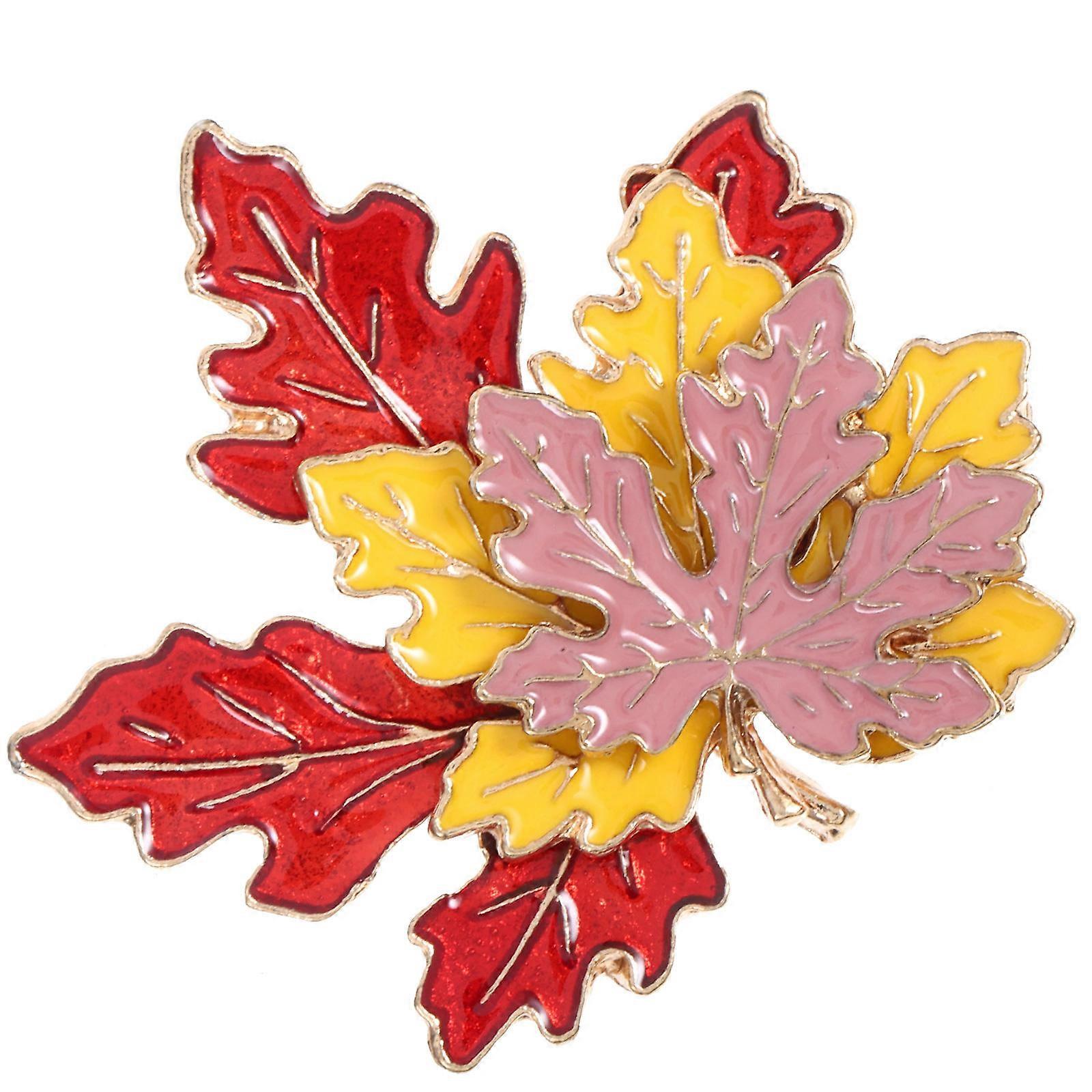 Here's a refined and engaging product description for your **Maple Leaf Lapel Pin Brooch**:
 
🍂 **Elegant Maple Leaf Lapel Pin Brooch – Embrace