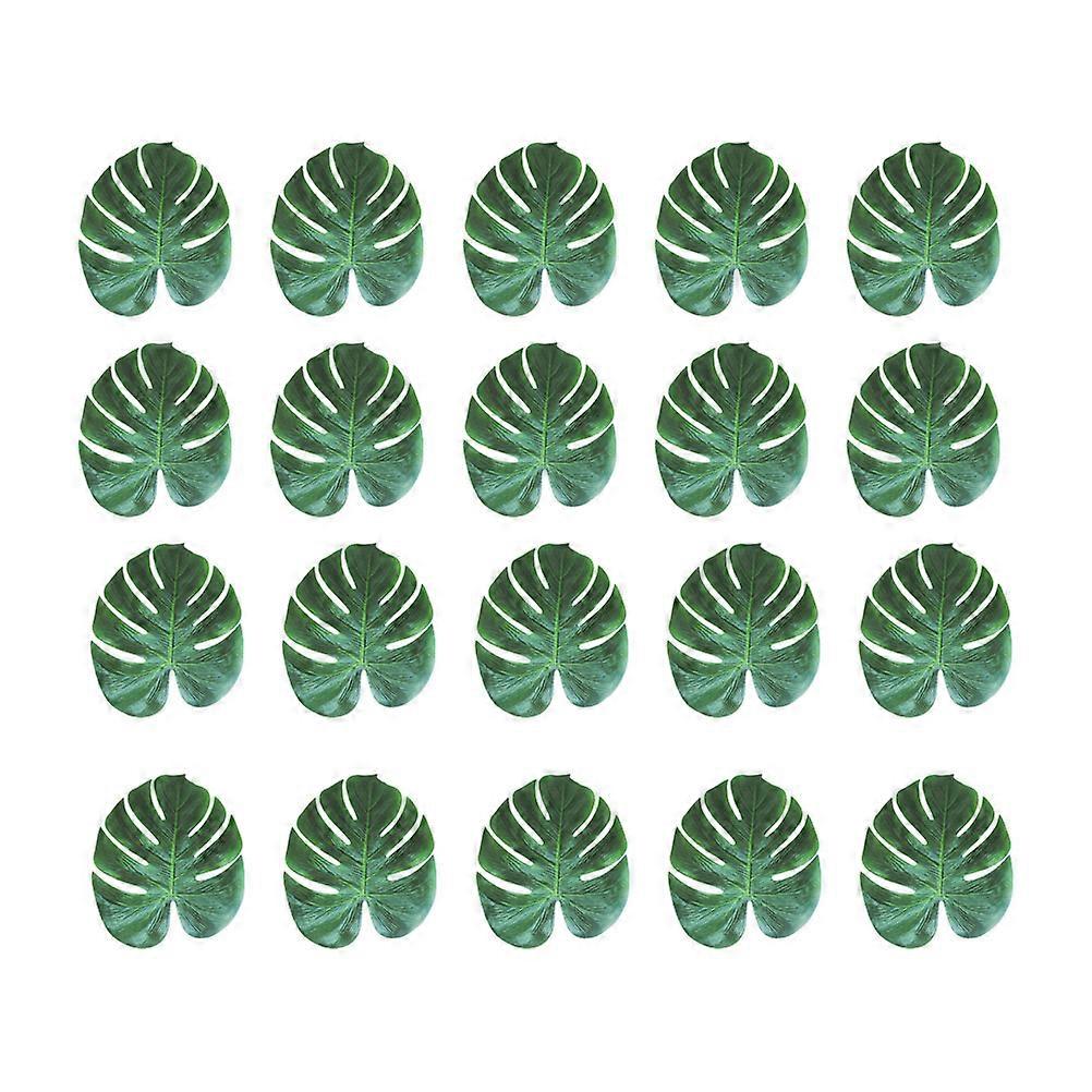 Decorative Artificial Plants Garden Supplies Dark Green 8 Inch 20Pcs