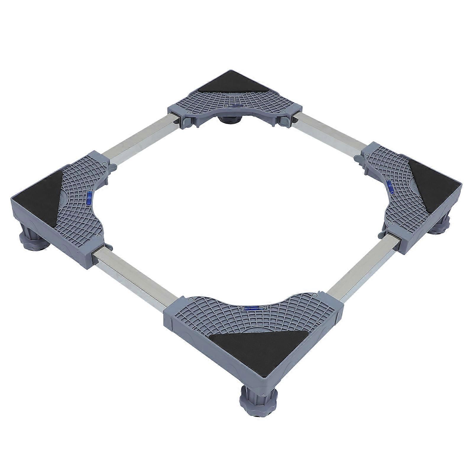 Washing Machine Base Bracket Adjustable Portable Support Grey 40X40X10 Cm 1Pcs