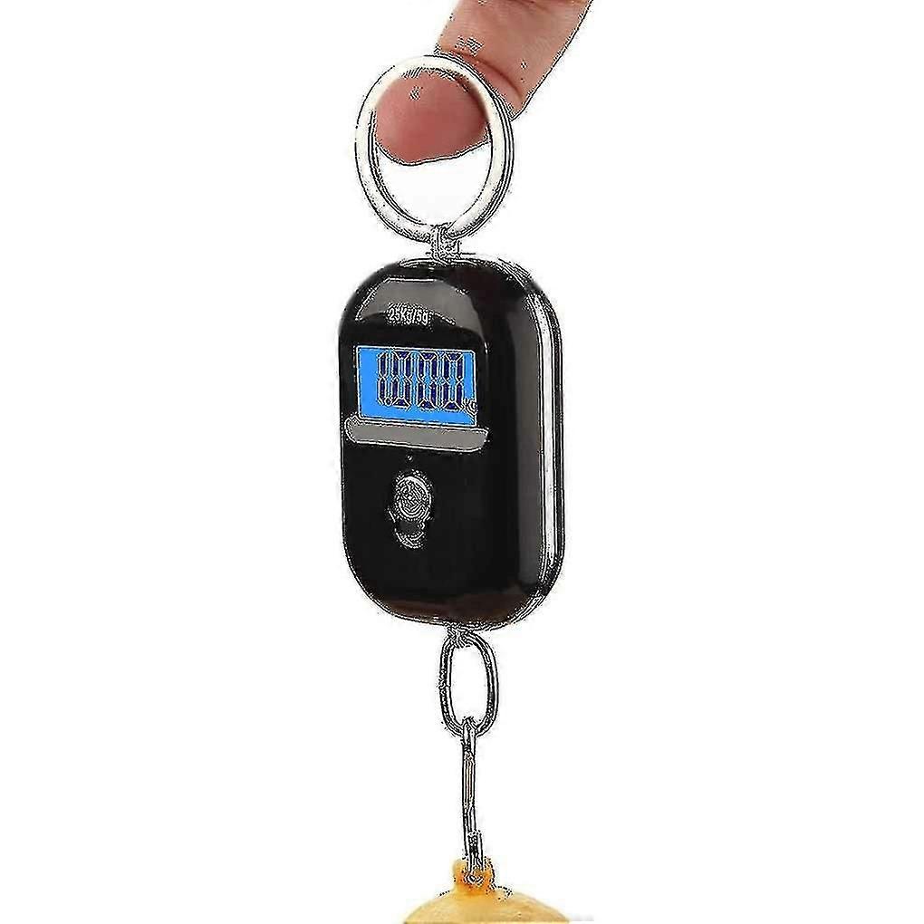 25kg X 5g Digital Hanging Scale Mini Electronic Luggage Hook Scale