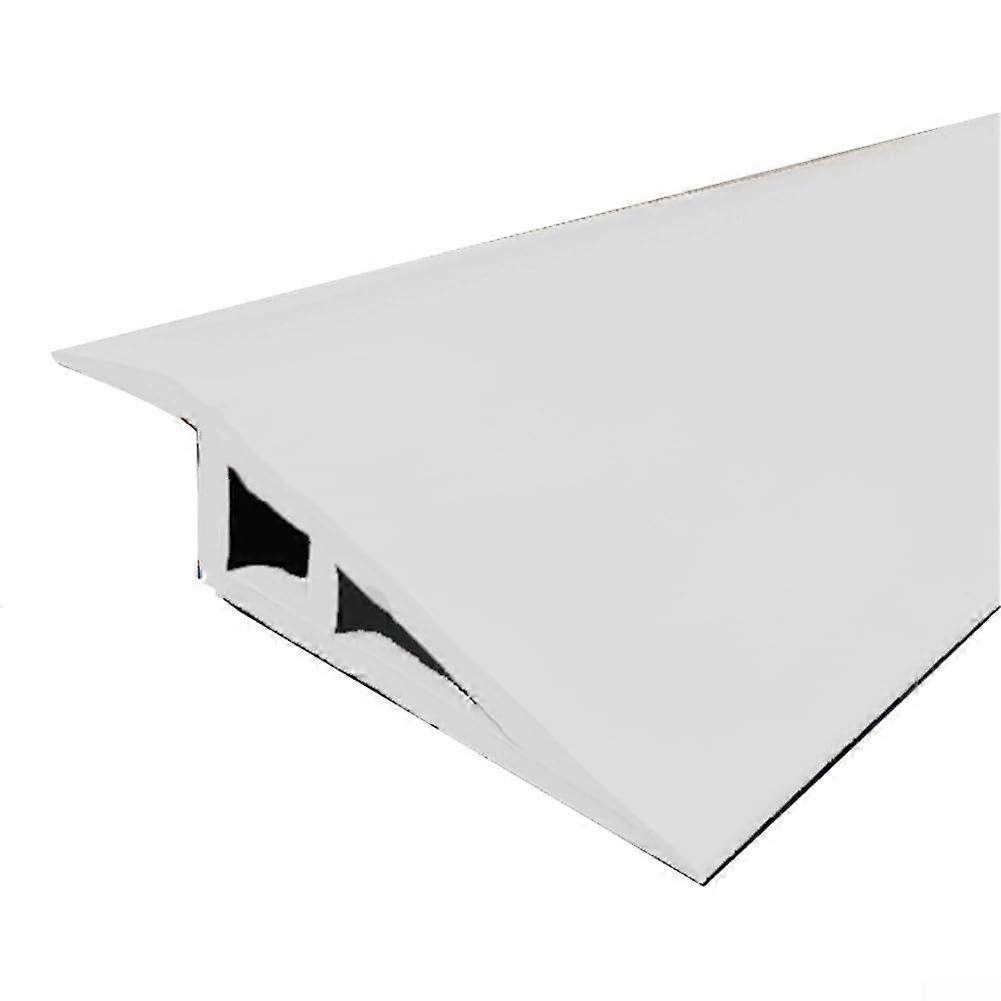 Functional 1 Metre PVC Edge Cladding Specially Designed to Minimize Tripping Risks Around Your Home or Office (White)