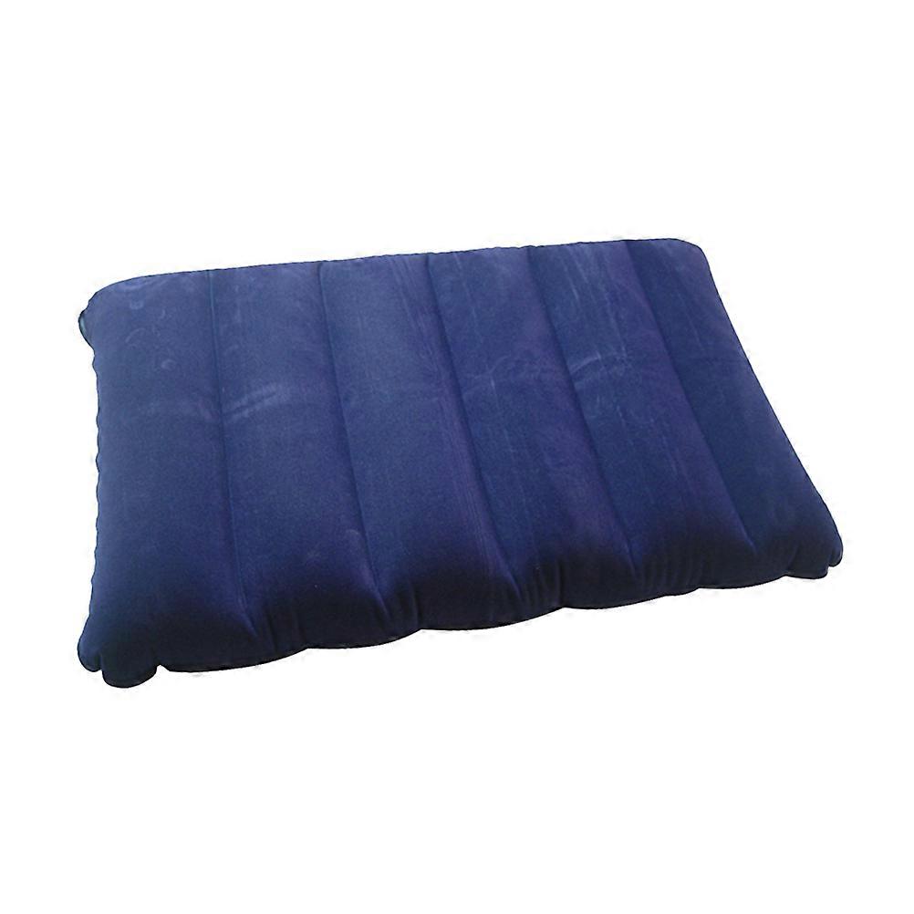 Lightweight PVC Flocking Inflatable Neck Pillow for Travel, Camping, and Outdoor Use – Portable Cervical Cushion for Air Travel and Rest Breaks