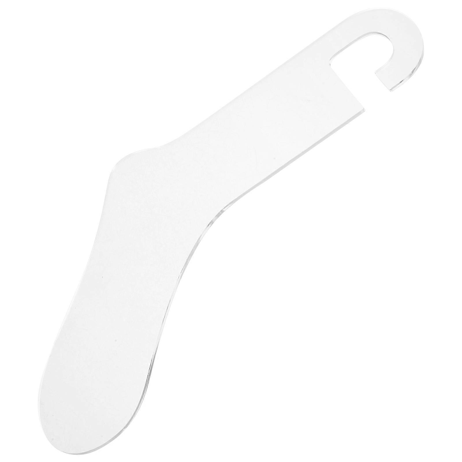 Sock Blocker Transparent Acrylic Knitting Tool for Displaying and Weaving Socks Cylindrical Minimalist Design 1Pack