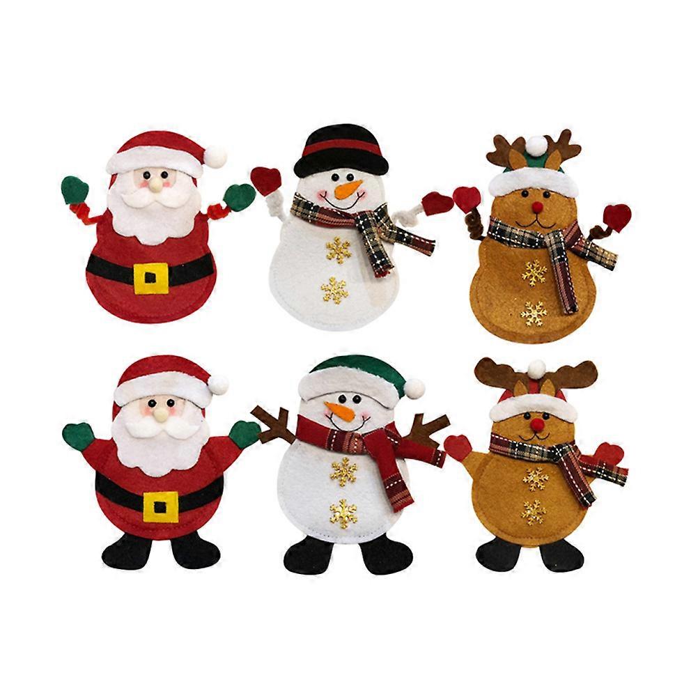 נרתיק סכו"ם מיכל סכו"ם מלבני קישוט שולחן ארוחת ערב ביתית לחג הפסחא 6 יחידות