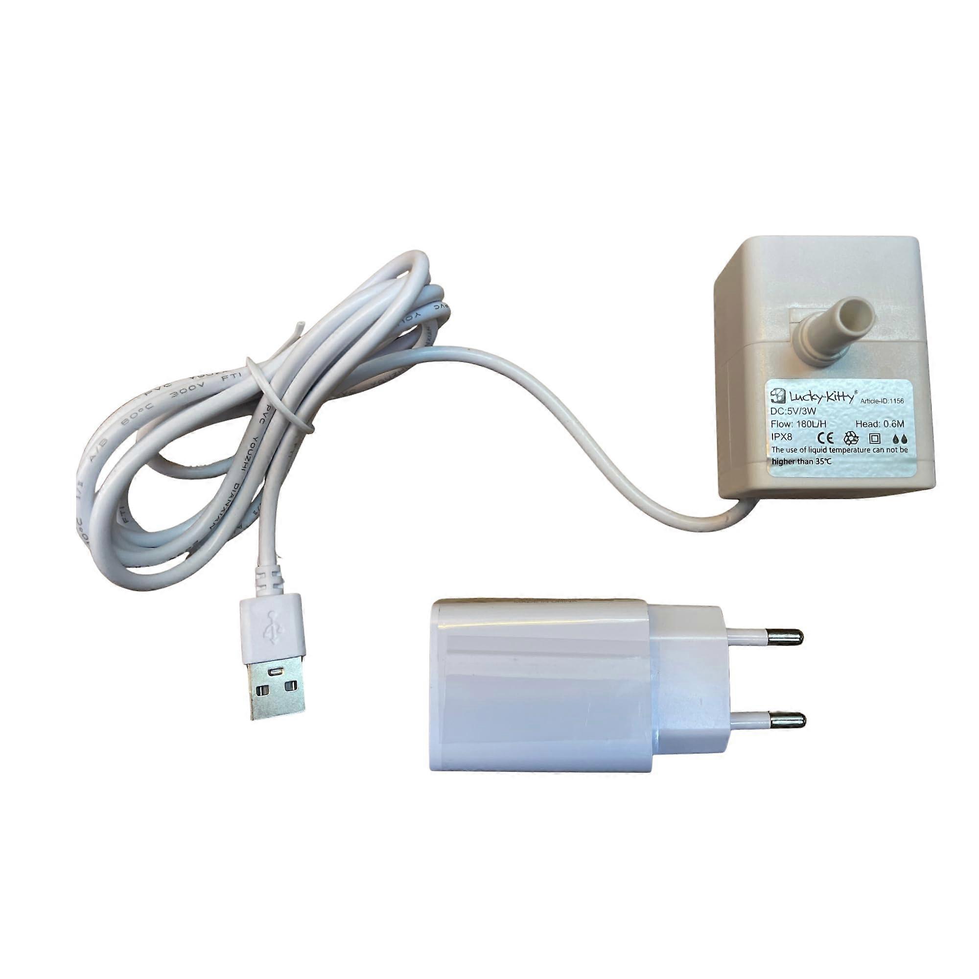 Micro Pump USB For Cat Fountain, Low Noise, Energy Saving, Continuous Use, Replacement Pump For Cat Drinking Fountain