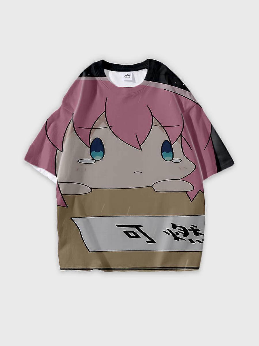 T-shirt round neck Cartoon Pattern loose short sleeve C407