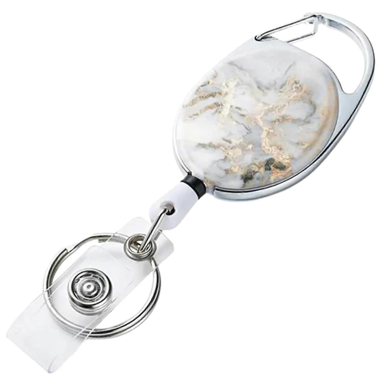 Retractable Keychain with Belt Clip, Retractable Badges, Retractable Badge Holder, Nylon Cord, Keychain