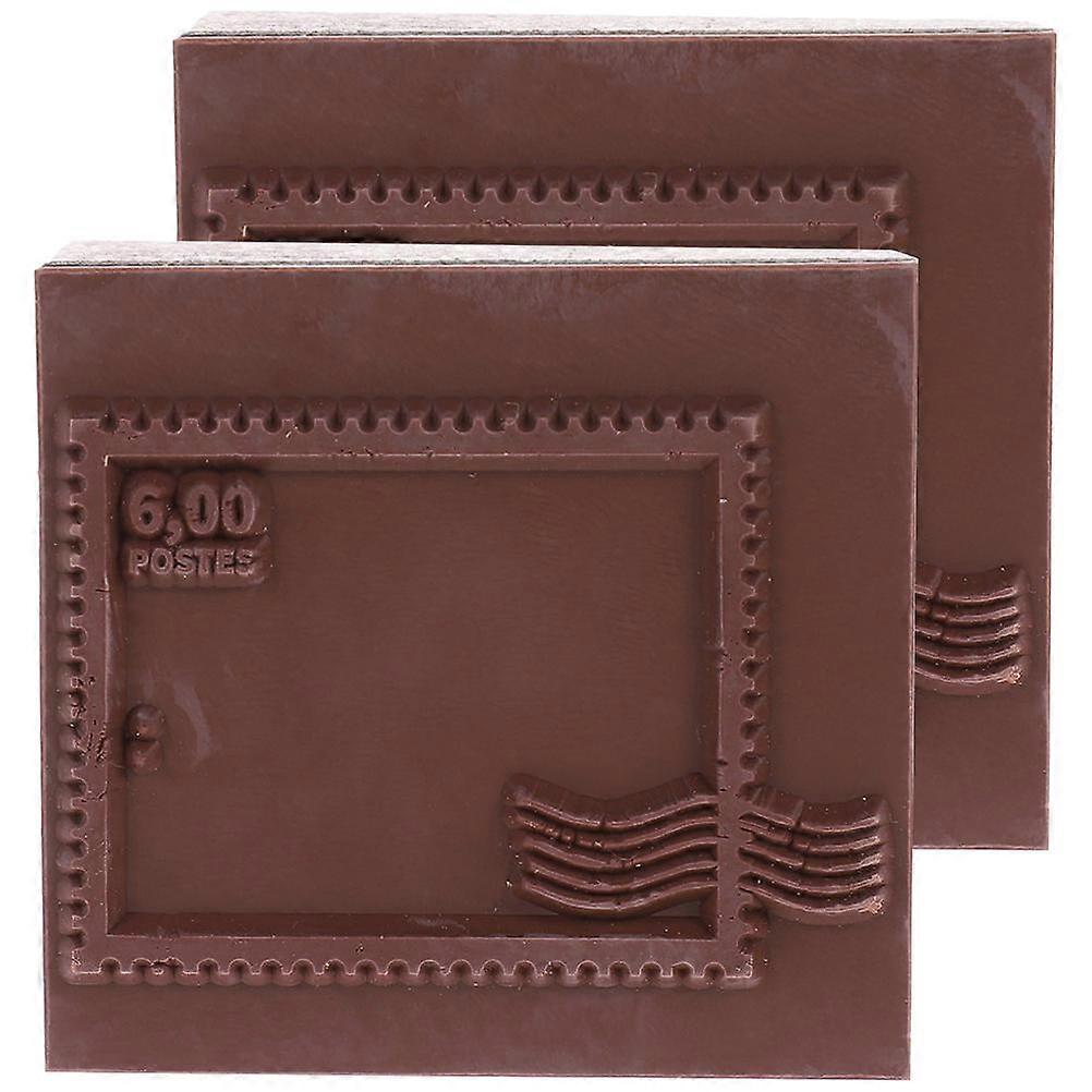 Wooden for Crafts and Journaling with Design Brown Color Easy to Store and Transport 2pcs