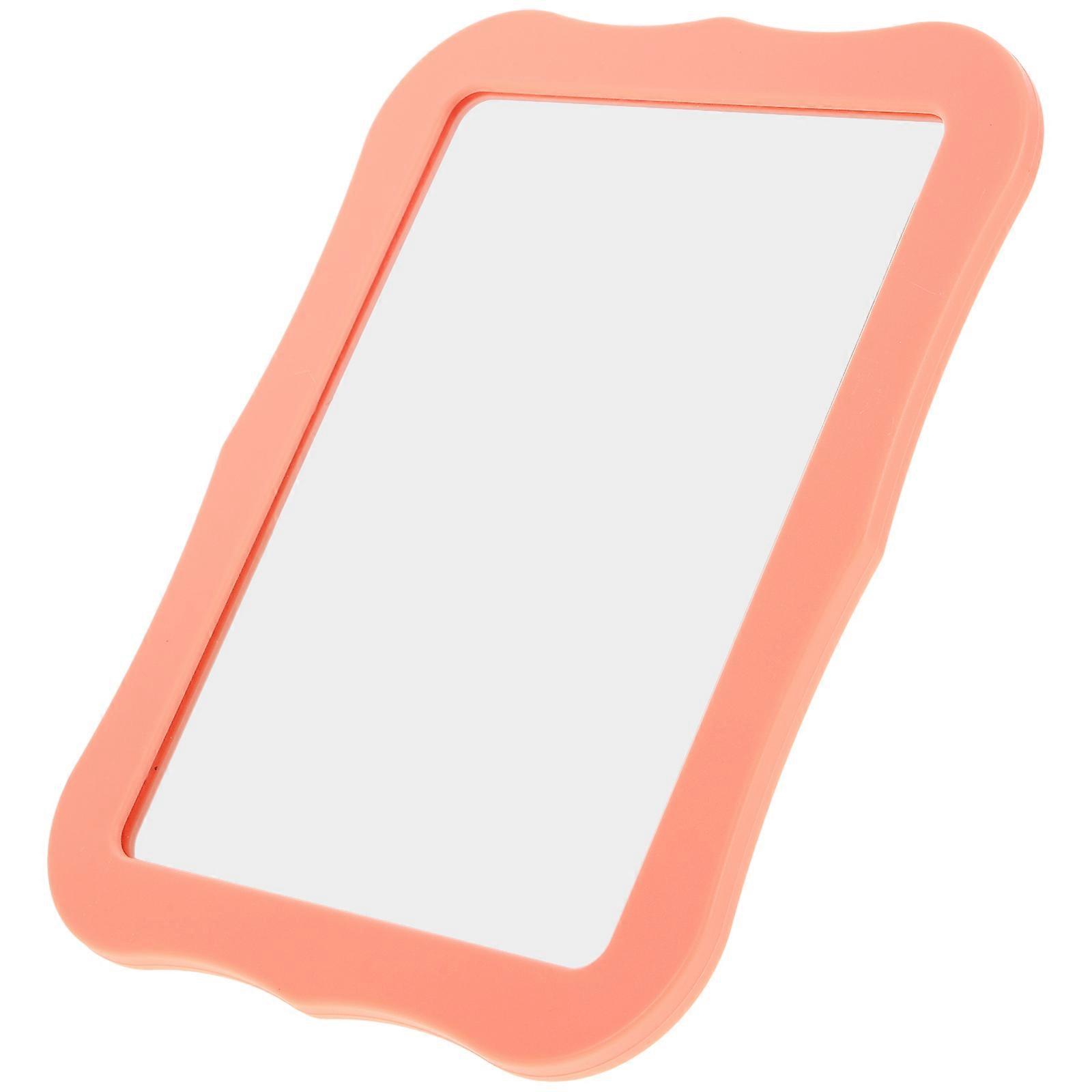 Magnetic Vanity Mirror Set for Home Use Orange Color Smooth High-Definition Surface 7.8 Inches