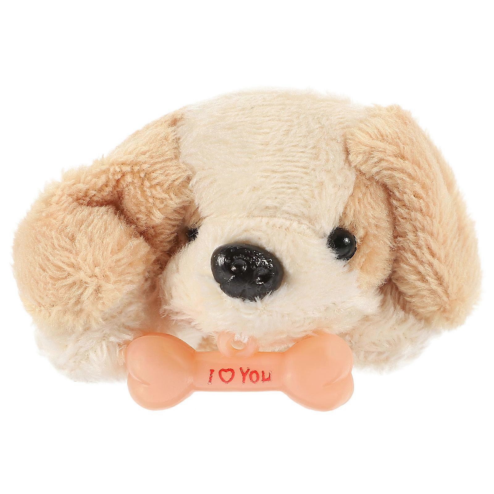Hemoton 2pcs Stuffed Animal Key Chain Cute Dog Keychain Bag Hanging Pendant Ornament