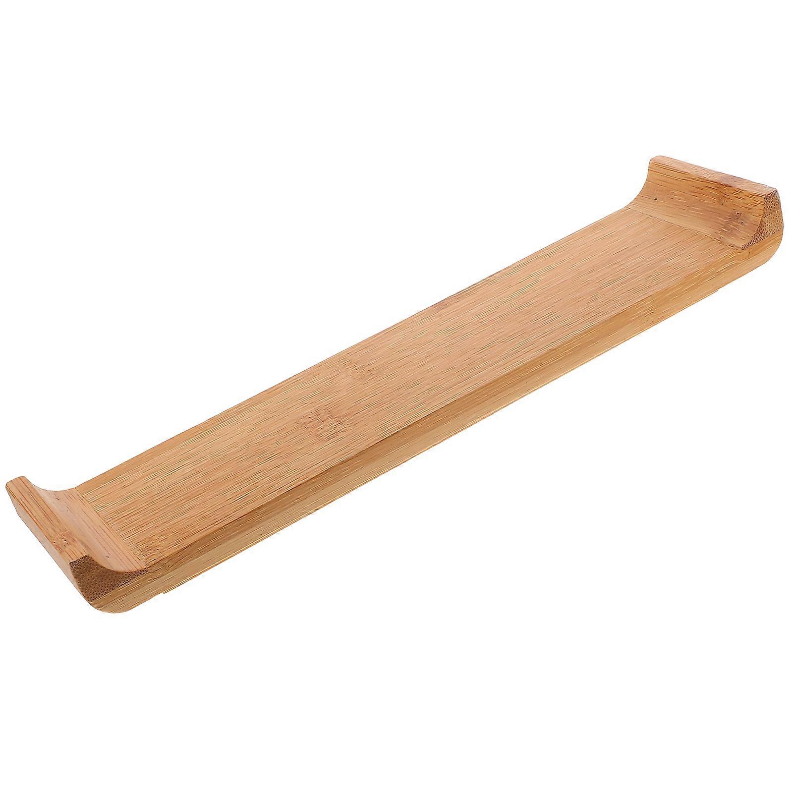 Bamboo Sushi Plate for Home Multi Color Elegant Design Easy to Clean and Store 11.8 x 7.9 Inches