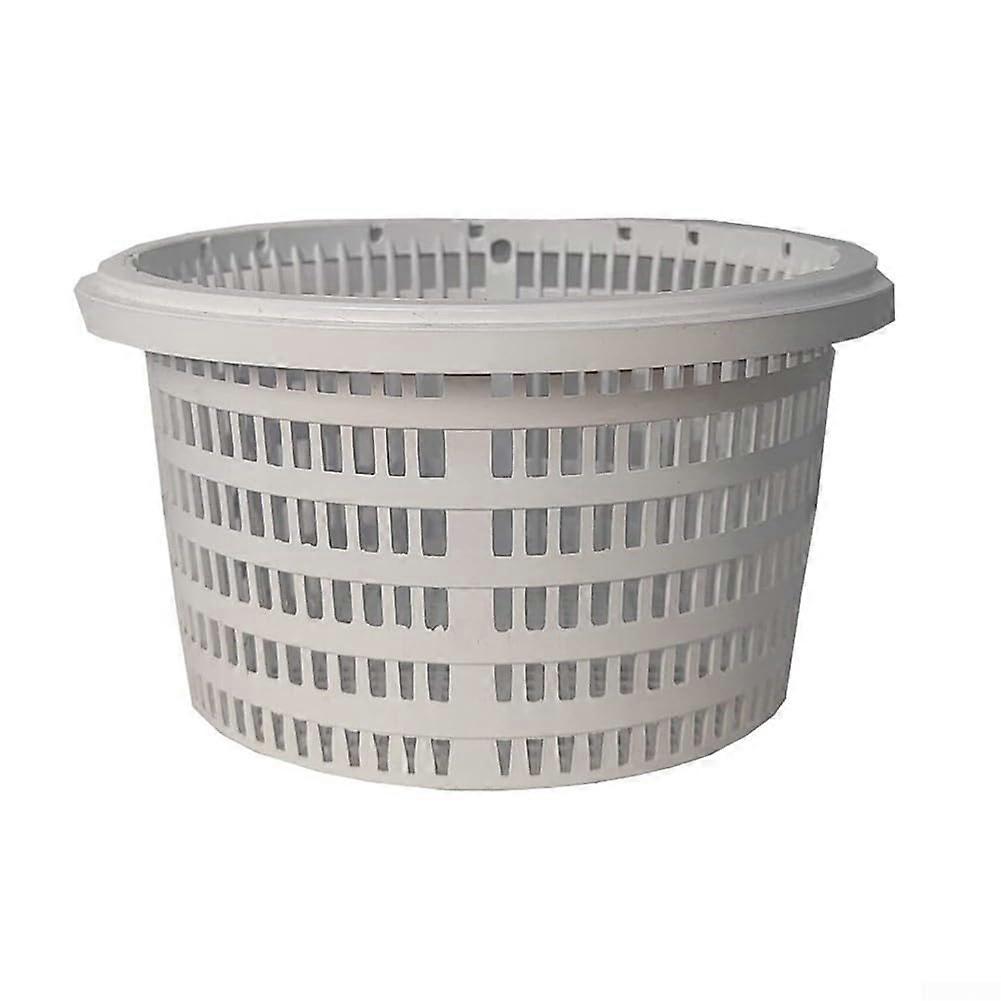 Replacement skimmer basket for swimming pool, round plastic part SPx1091LX, compatible with classic models