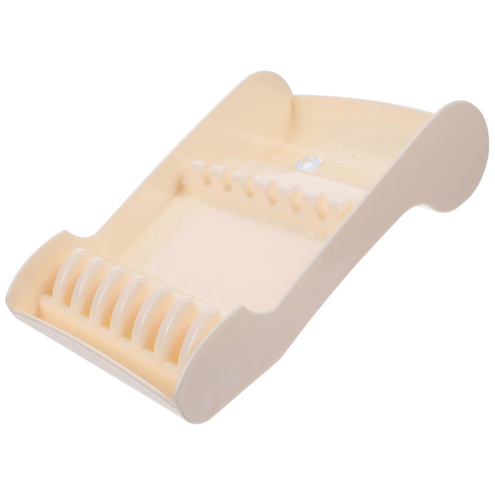 White ABS Tool Holder for Hairdressing Scissors Clips Storage Box Practical Daily Use Shelf
