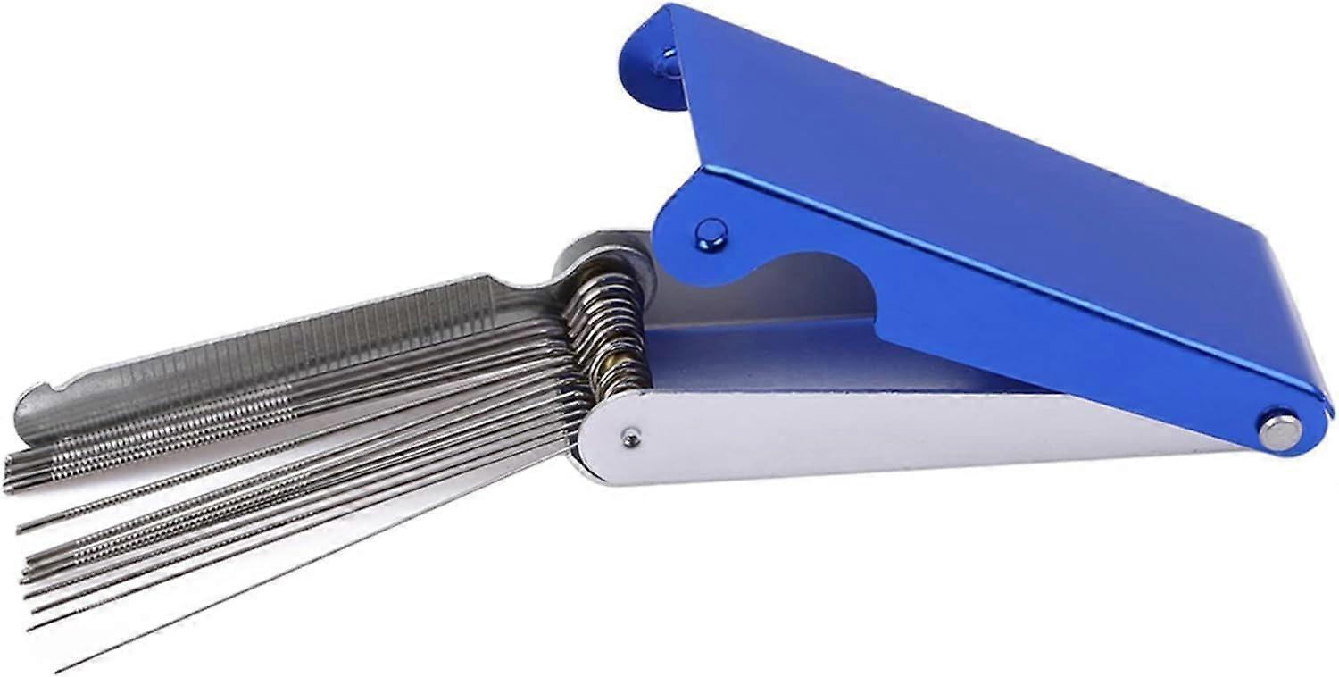 Blue Needle File Set – Guitar Nut Slot File Saw Bars Slot File Set – Needle File Set – Replacement Tools – Luthier Replacement Tools Tip Cleaner Files