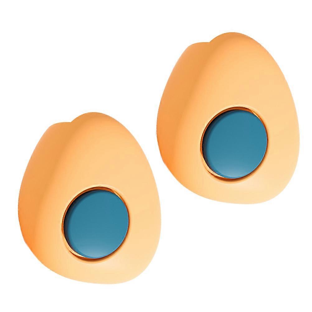 Silicone Furniture Corner Protectors for Desk and Table 2 Pieces Orange Protective Covers