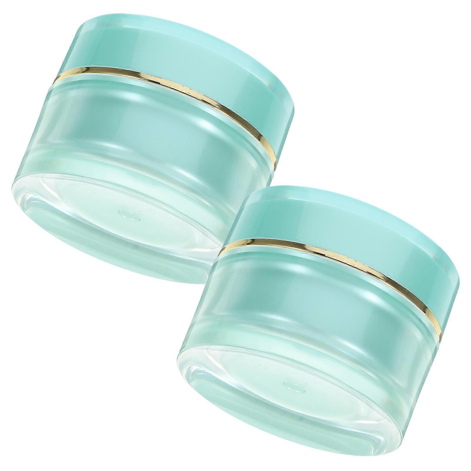 2 pcs Empty Cream Jars Portable Cream Container Refillable Cream Bottle Small Cream Jars for Travel