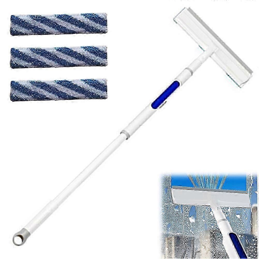 Glass Wiping Telescopic Rod Double-sided Window Cleaner High-rise Window Wiper Cleaning Special Multifunctional Cleaning Tool