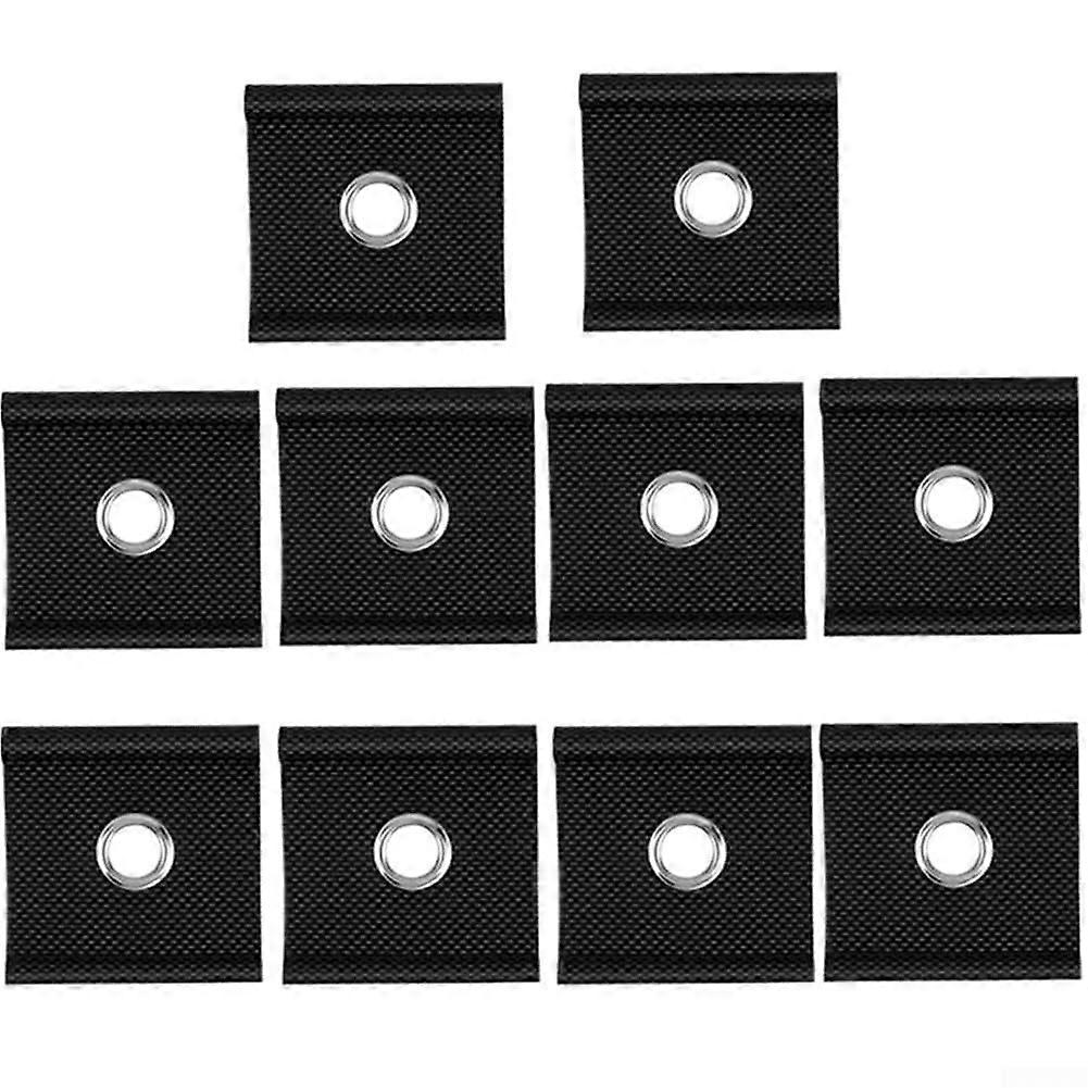 Awning Rails Piping Pack Of 10 For 5-6 Mm And 7-8 Mm Piping Rails With Eyelets And Hooks For Tent RV Grey/White Black