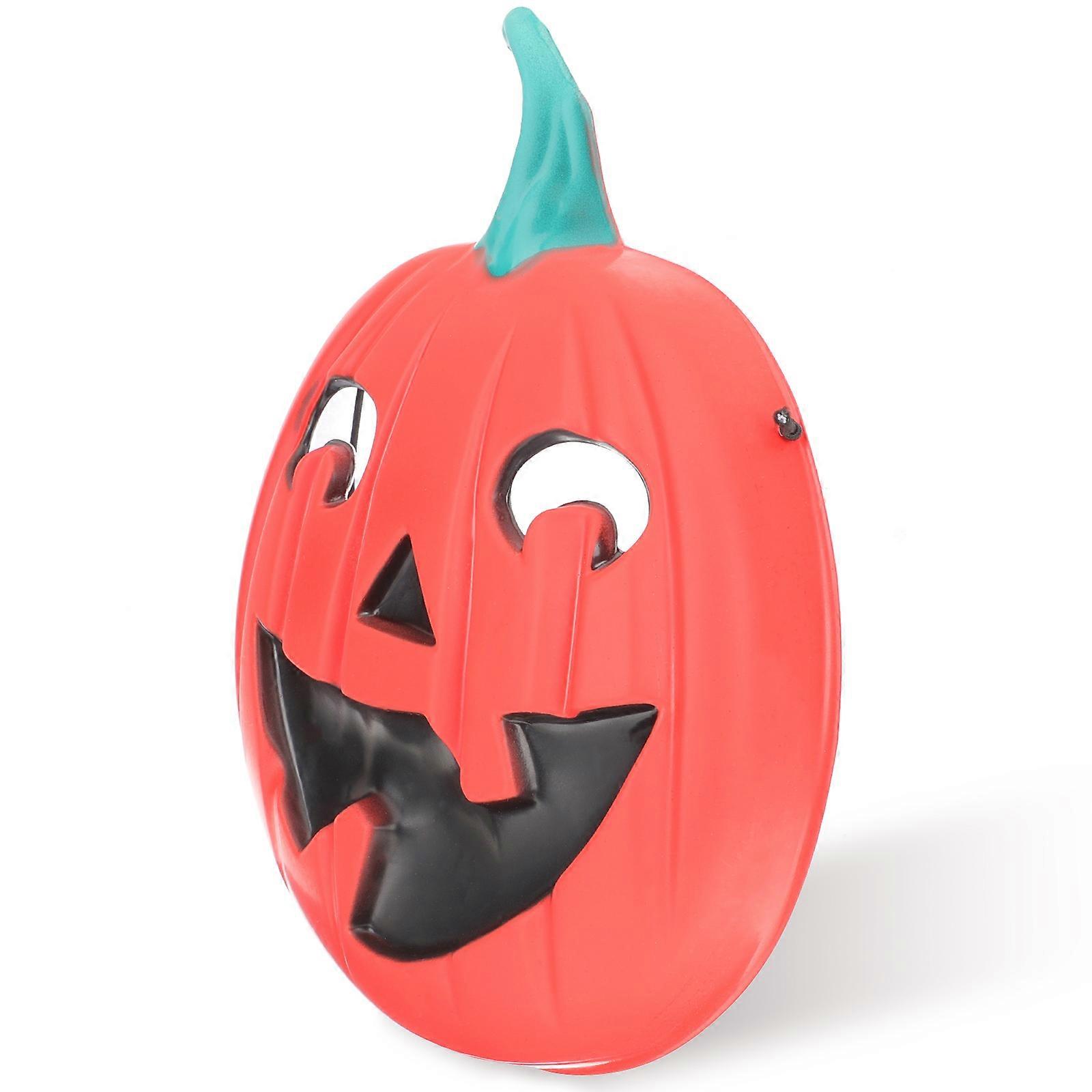 Creepy Pumpkin Mask 2Set Realistic Design Cosplay Accessory Halloween Theme 25x19cm